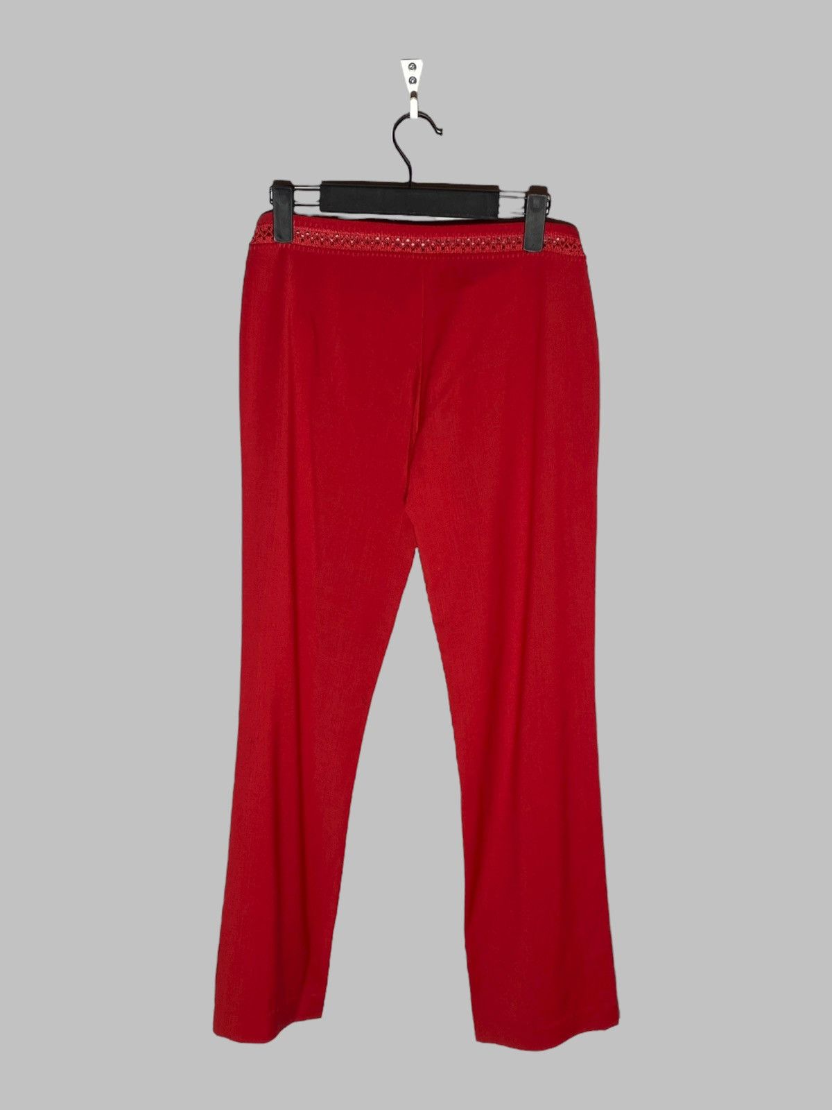 Versace Gianni Versace Vintage 90s Hot Red Classic Pants Size 27" / US 4 / IT 40 - 2 Thumbnail