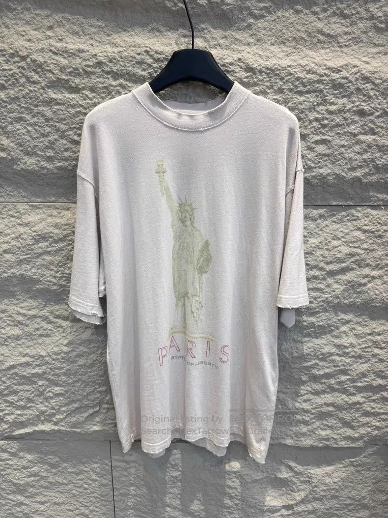 Balenciaga Balenciaga Statue of Liberty printed short-sleeve T-shirt Size US S / EU 44-46 / 1 - 1 Thumbnail