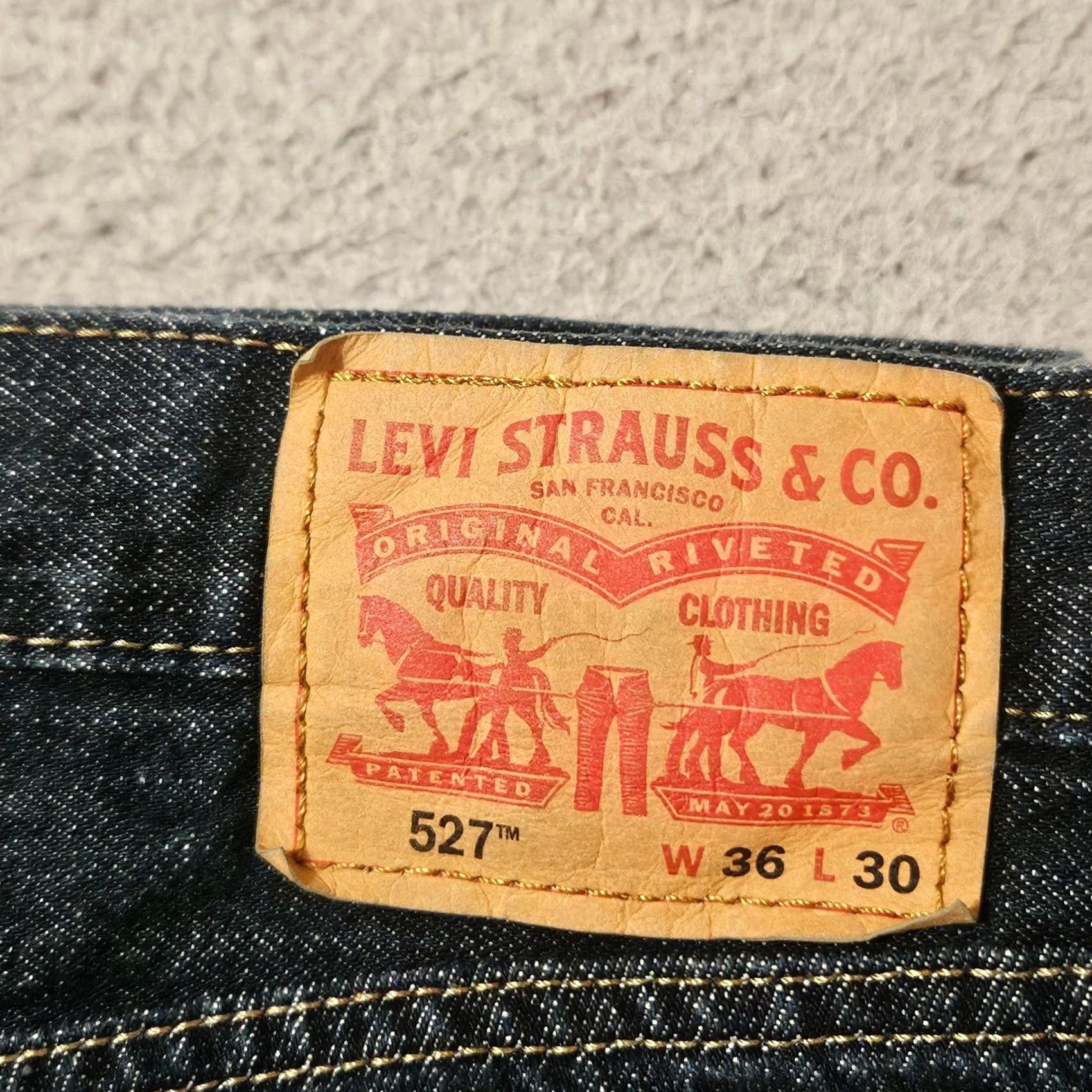 Levi's Levi's Jeans Bootcut 36x30 Denim Dark Wash Blue Mens Regular Jeans Inseam 30 Color Blue Size US 36 / EU 52 - 3 Thumbnail