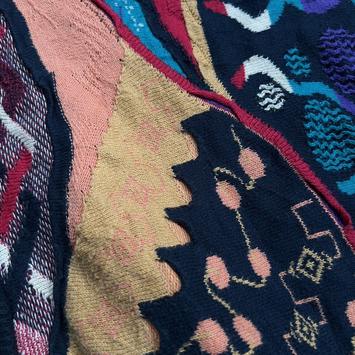 Coogi 1990s Geccu Coogi 3D Cable Knit Vest Size L / US 10 / IT 46 - 4 Thumbnail