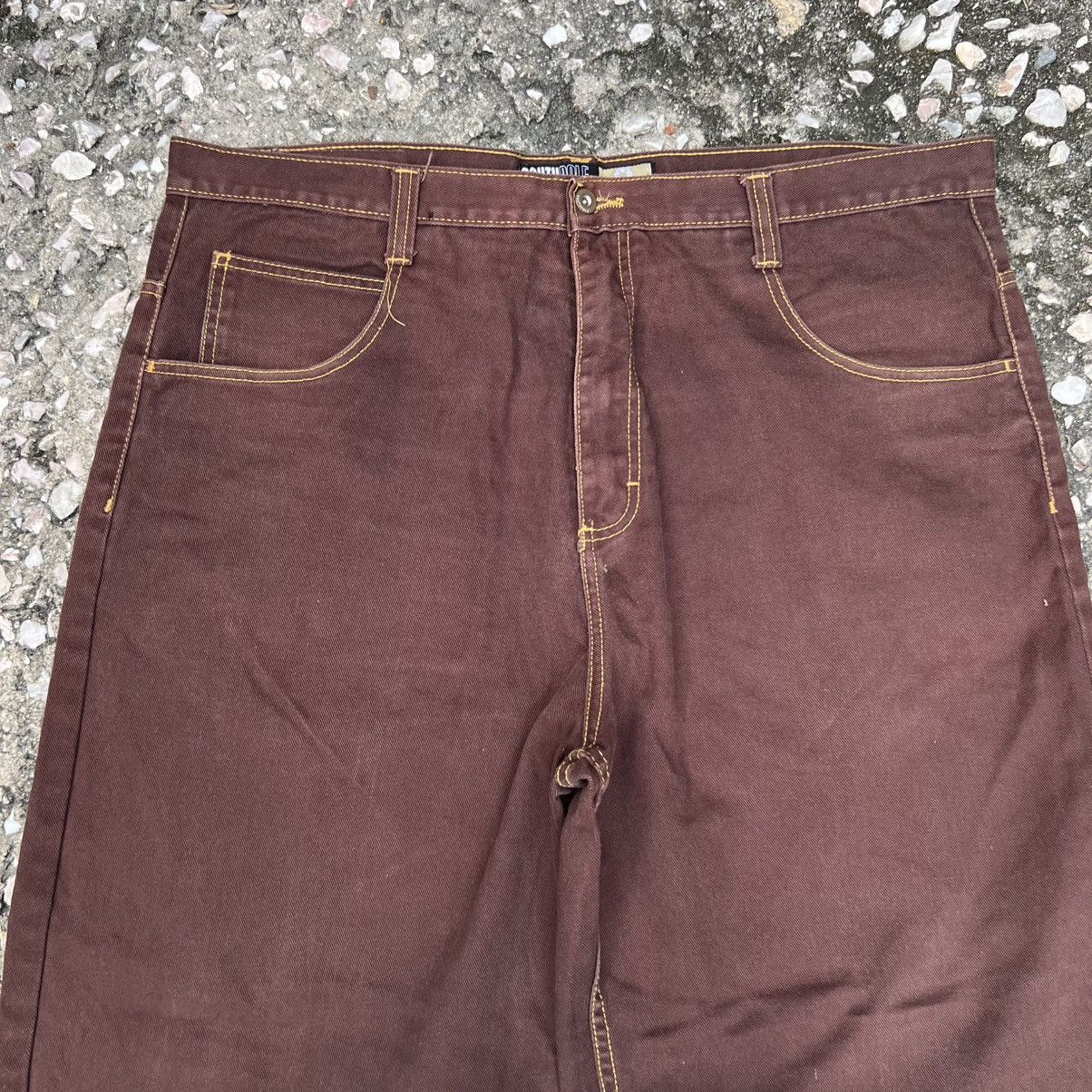 Southpole “y2k style” SOUTHPOLE BROWN BAGGY JEANS Size US 42 / EU 58 - 3 Thumbnail
