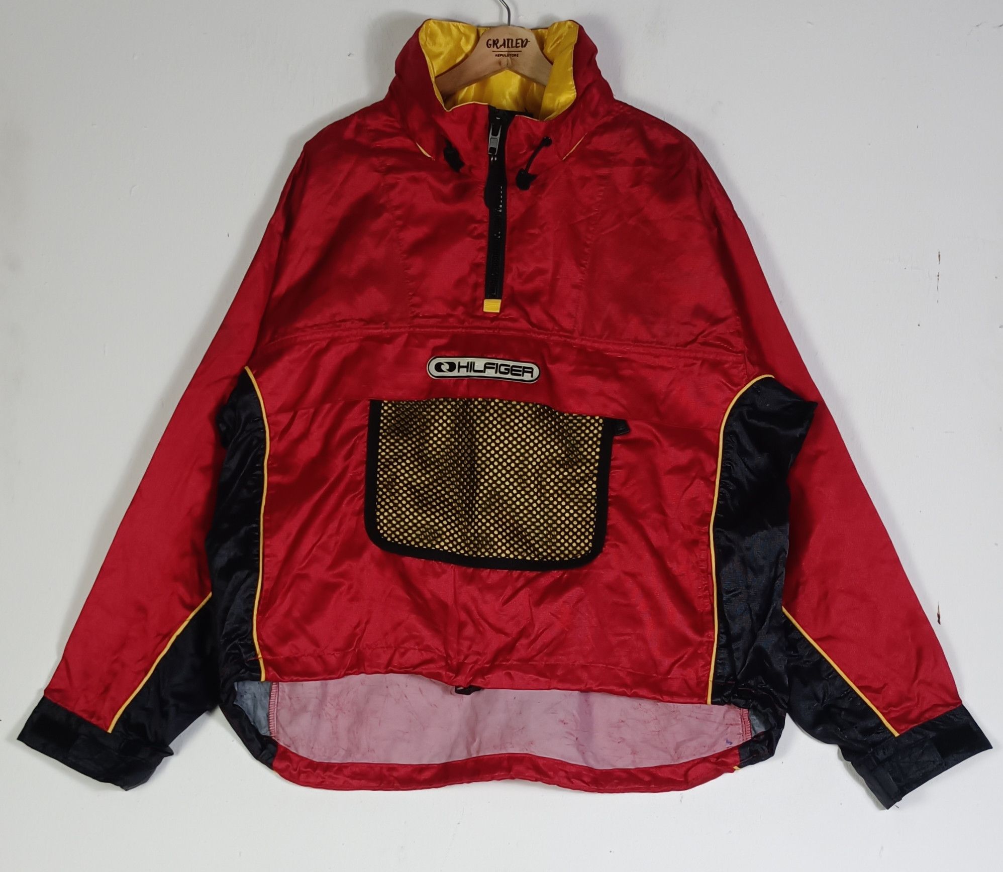 Tommy Hilfiger × Vintage VINTAGE🔥🔥 TOMMY HILFIGER Anorak Glow In The Dark Jacket Size US XL / EU 56 / 4 - 1 Thumbnail
