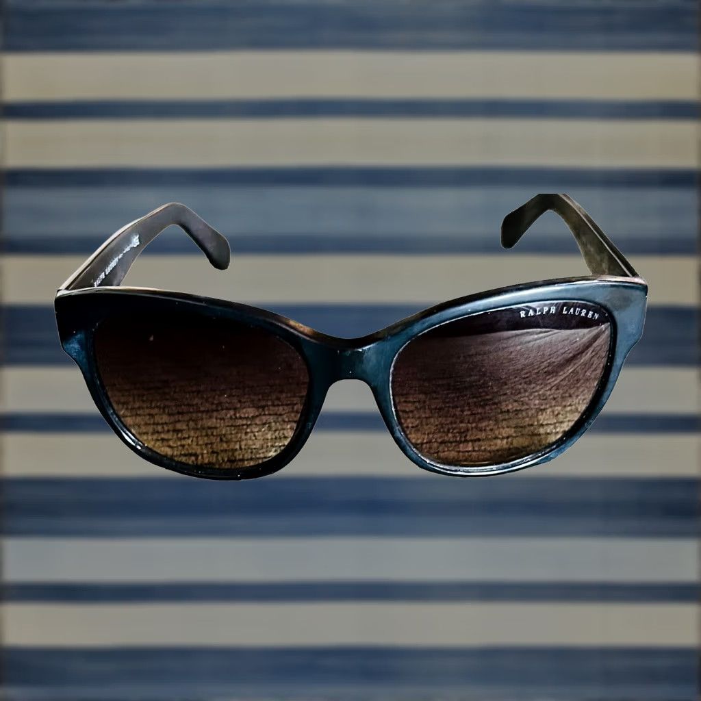 Ralph Lauren Ralph Lauren Sunglasses Women Black RL 8053 Case UV400 Gradient Oval Plastic - Women Size ONE SIZE - 1 Thumbnail