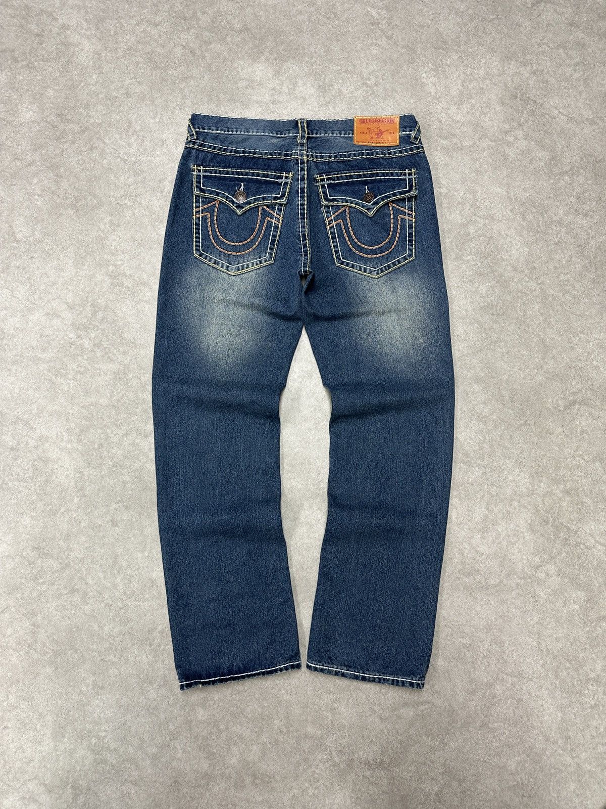 True Religion True Religion Jeans Ricky Super T Faded Denim Big Stitch Y2K Size US 38 / EU 54 - 5 Thumbnail