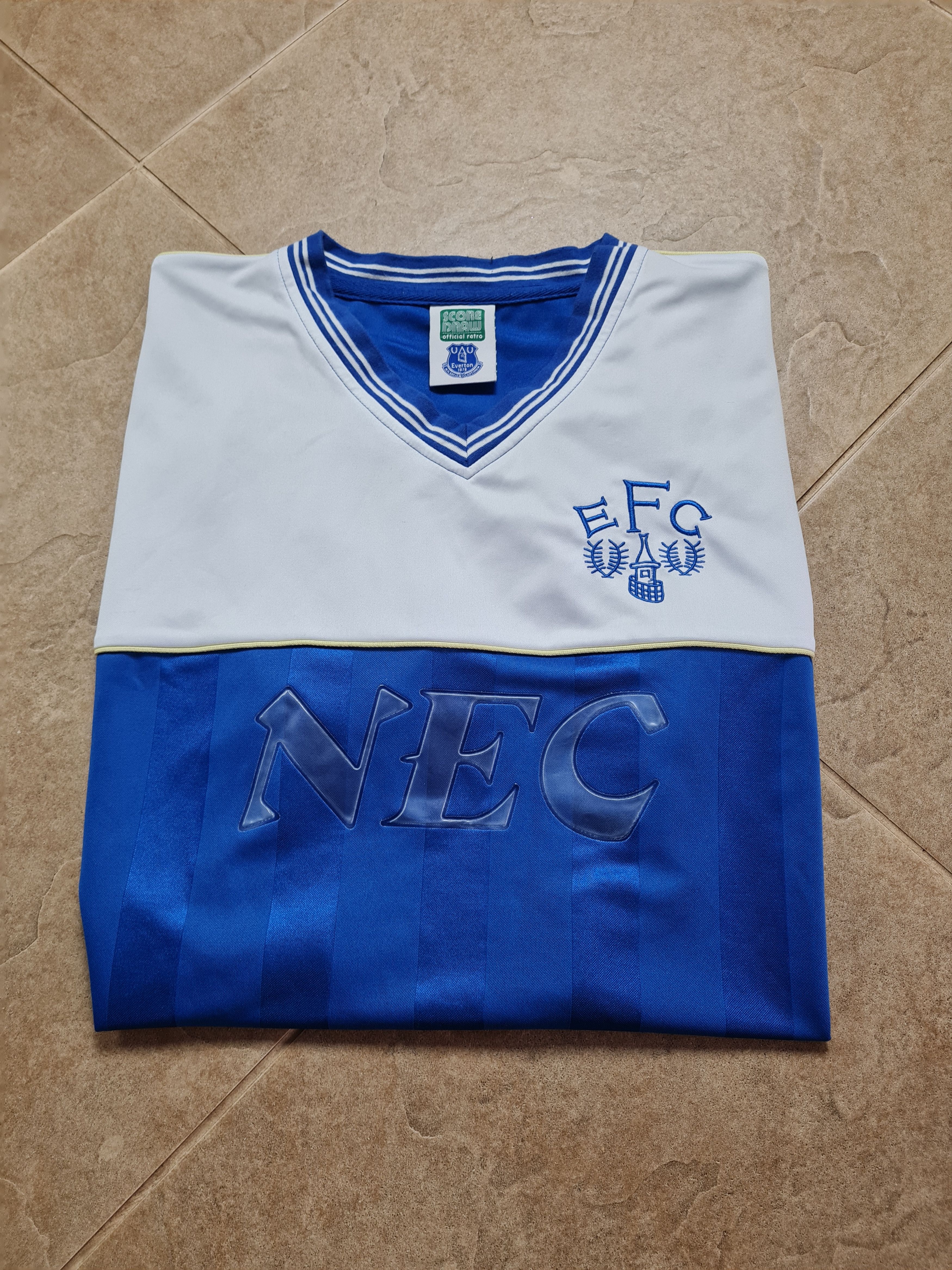 Other SOCCER SHIRT RETRO REPLICA FC EVERTON 1985/1986 JERSEY Size US XL / EU 56 / 4 - 8 Thumbnail