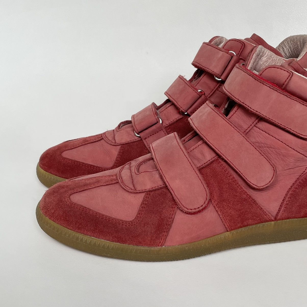 Maison Margiela OG Velcro Red Suede GAT Sneakers Size US 8 / EU 41 - 5 Thumbnail