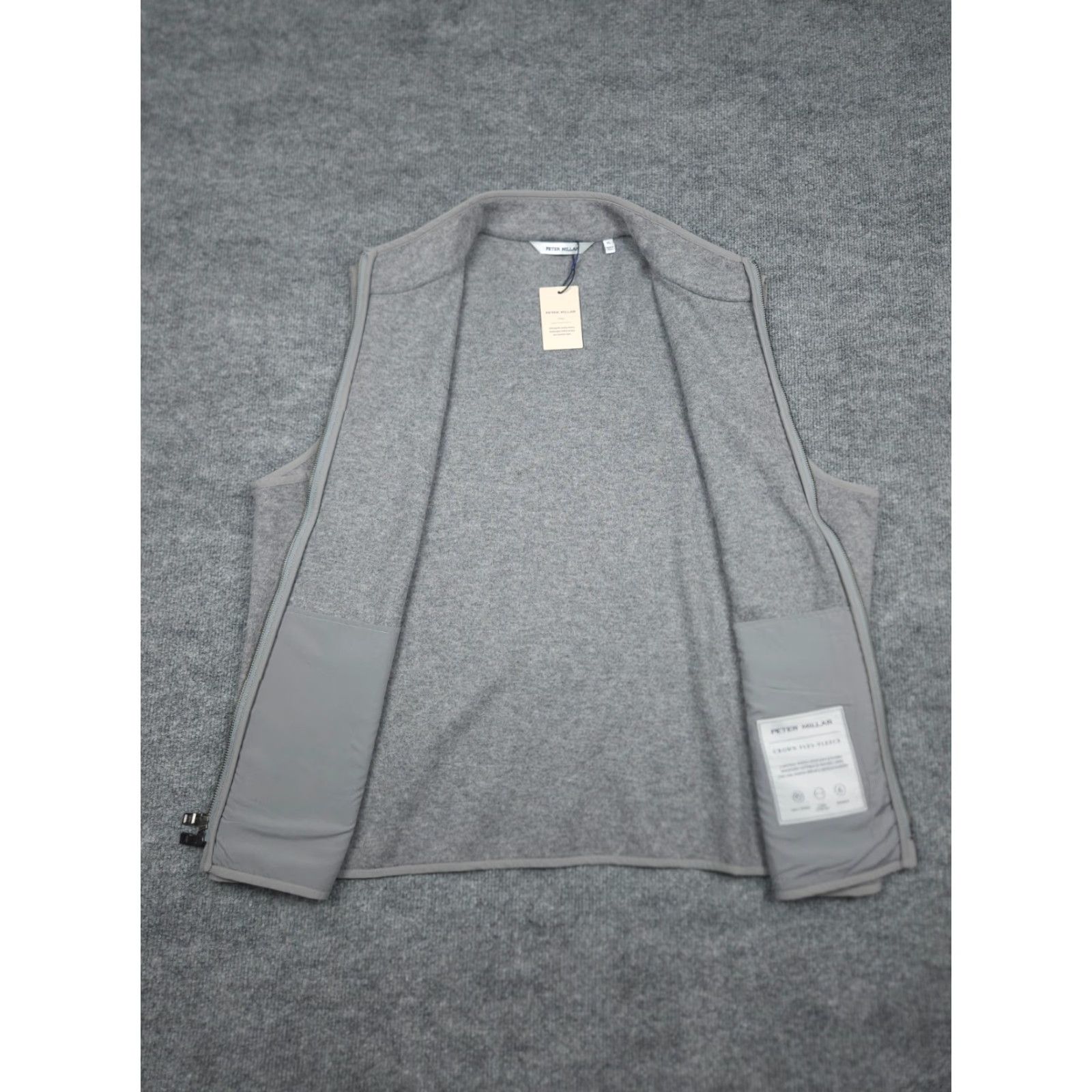 Peter Millar PETER MILLAR Crown Flex-Fleece Merino Wool Vest Men's XL Gray NWT MSRP Size US XL / EU 56 / 4 - 3 Thumbnail