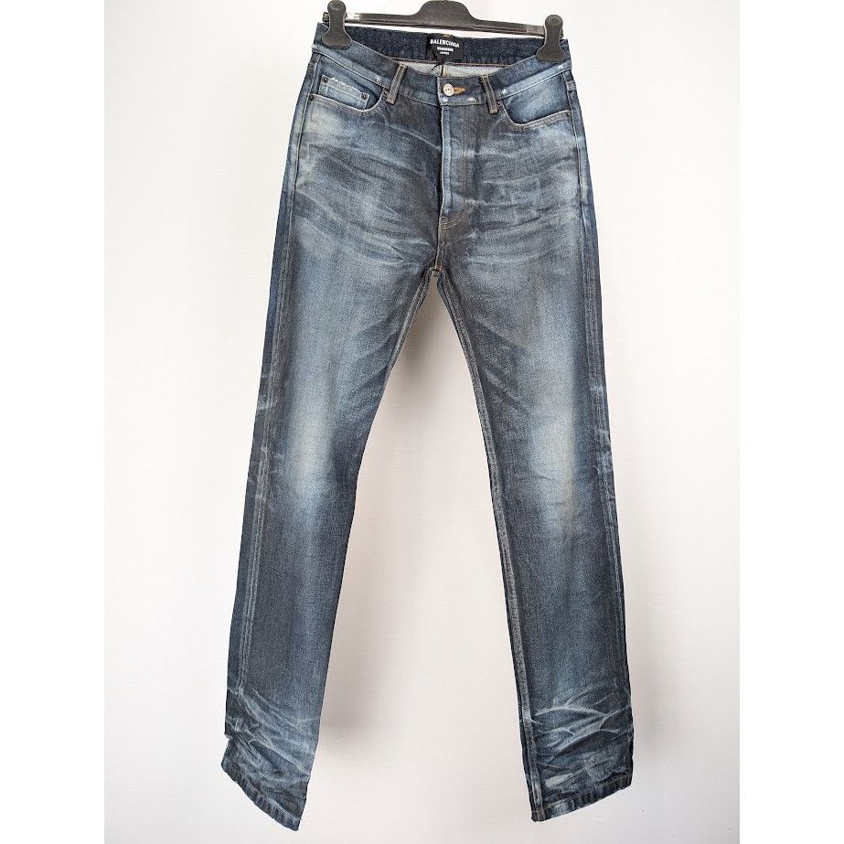 Balenciaga o1rshd1 Normal Fit Pants Organic Japanese Twill in Blue Size US 28 / EU 44 - 2 Thumbnail