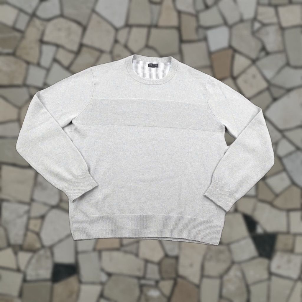 Club Monaco VINTAGE Club Monaco Sweater Mens Large Light Gray 100% Cashmere Knit Crewneck Pullover Size US L / EU 52-54 / 3 - 1 Thumbnail