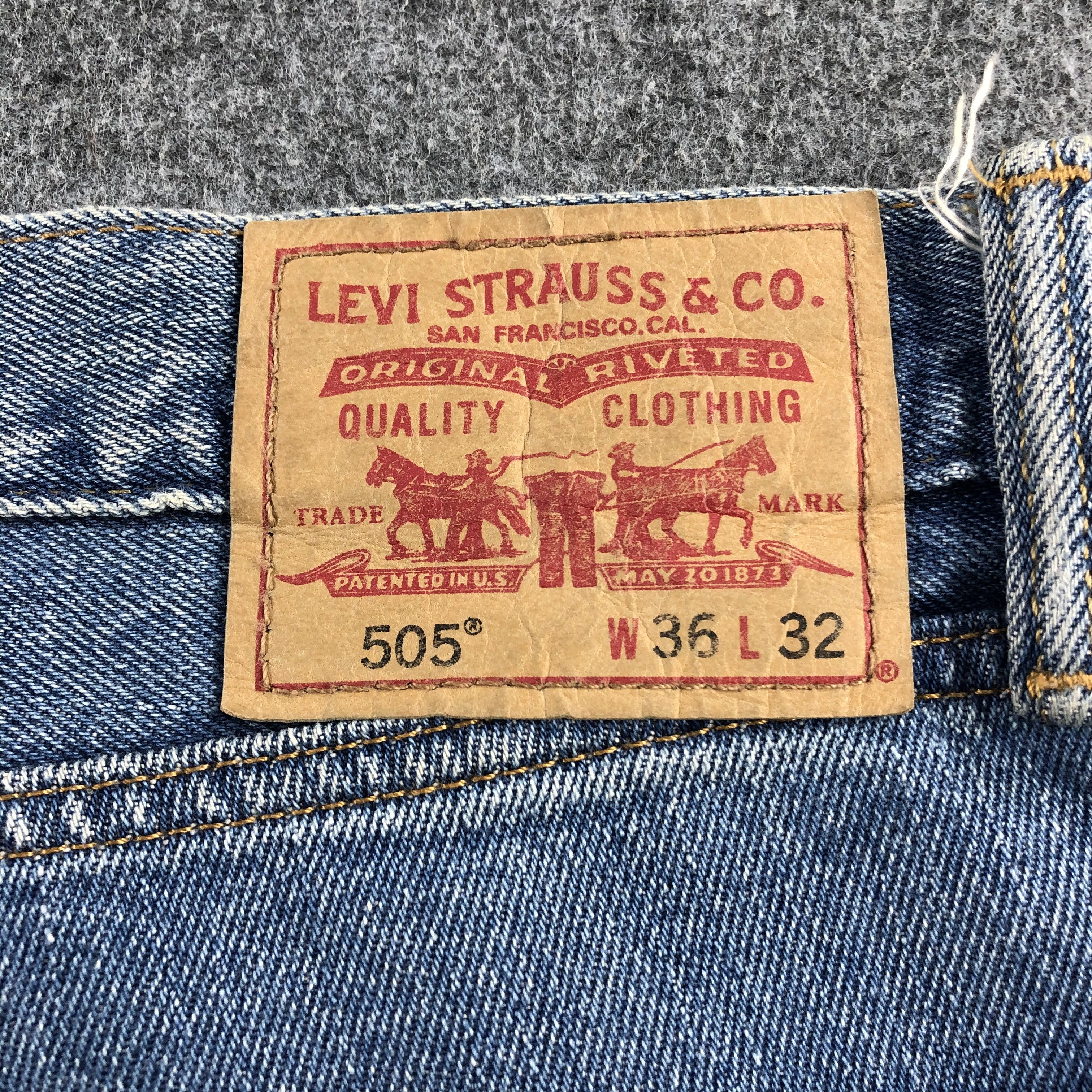 Levi's Vintage Blue Wash Levis 505 Jeans-J2129 Size US 38 / EU 54 - 5 Thumbnail