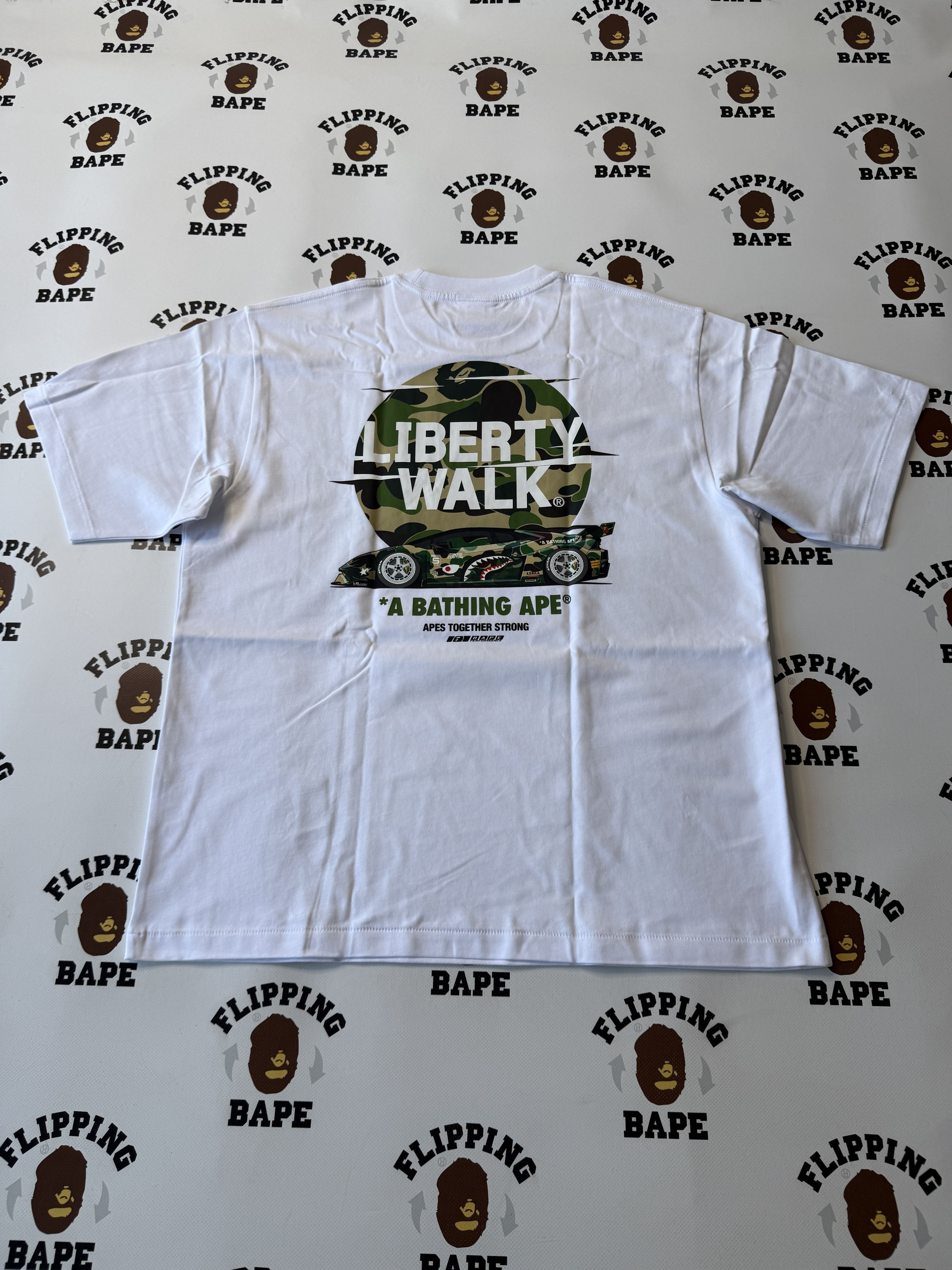 Bape BAPE X LIBERTY WALK ABC CAMO LOGO RELAXED FIT TEE Size US M / EU 48-50 / 2 - 1 Thumbnail
