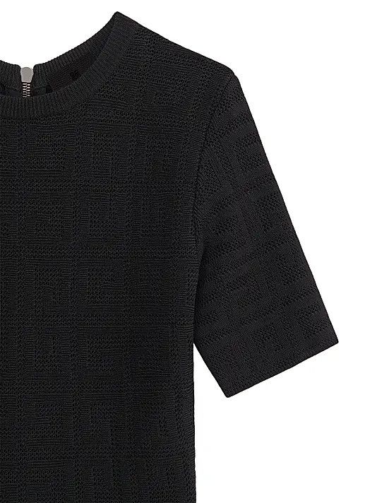 Givenchy o1srvl11e0625 Dress in 4G Jacquard in Black Size XS / US 0-2 / IT 36-38 - 2 Thumbnail