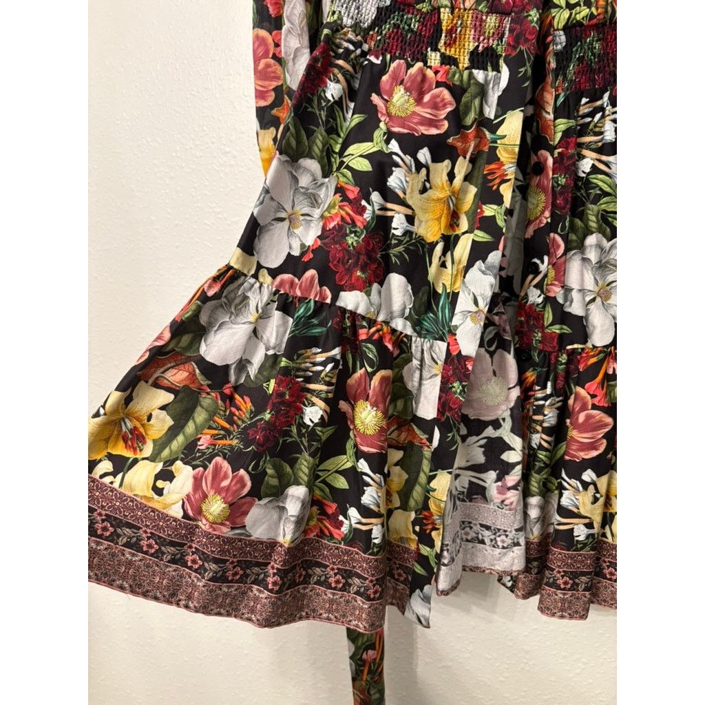 Alice + Olivia ALICE + OLIVIA | Tiffie Puff Sleeve Mini Shirt Dress | US 0 Size XS / US 0-2 / IT 36-38 - 2 Thumbnail