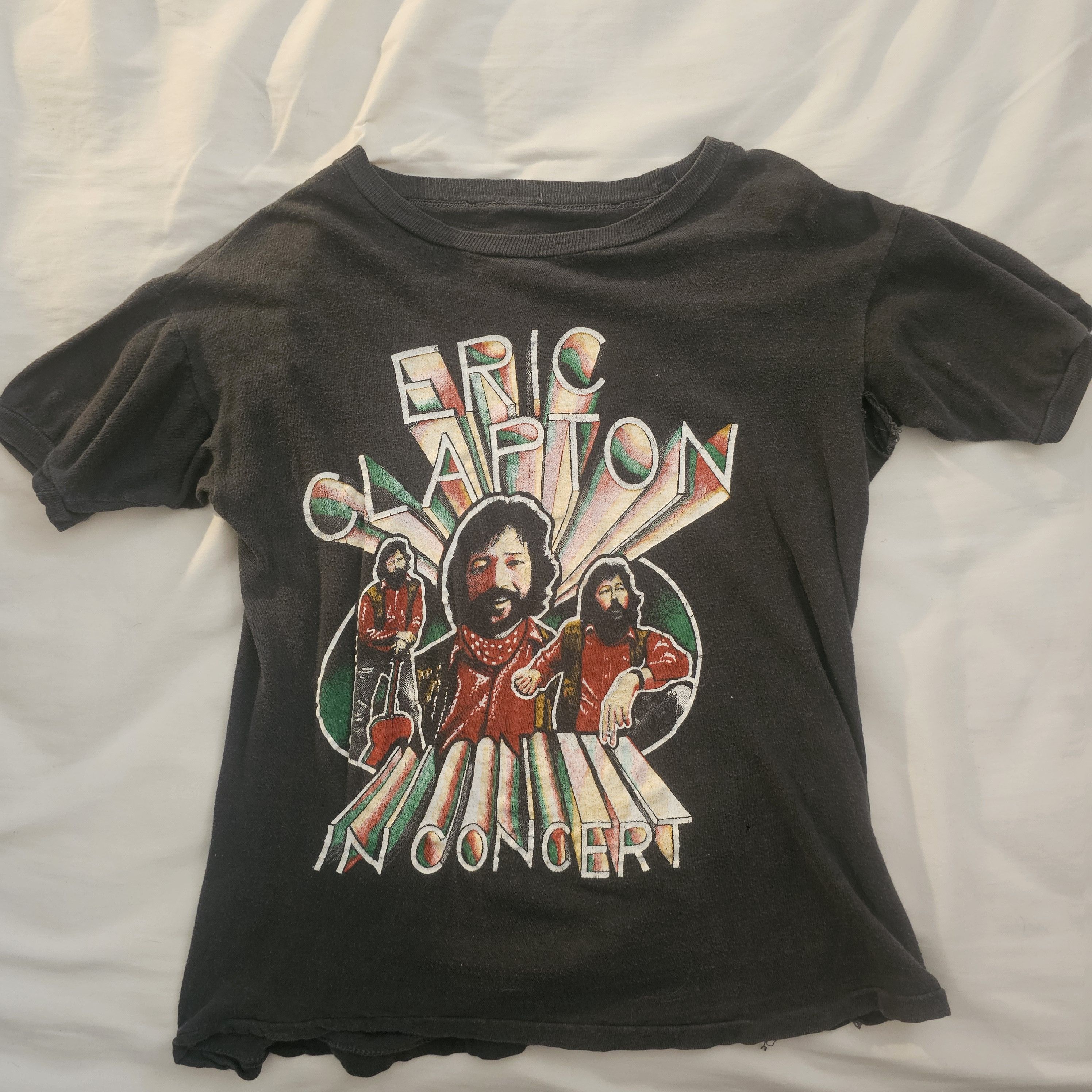 Vintage Vintage Eric Clapton In Concert T-Shirt Size US XS / EU 42 / 0 - 8 Thumbnail