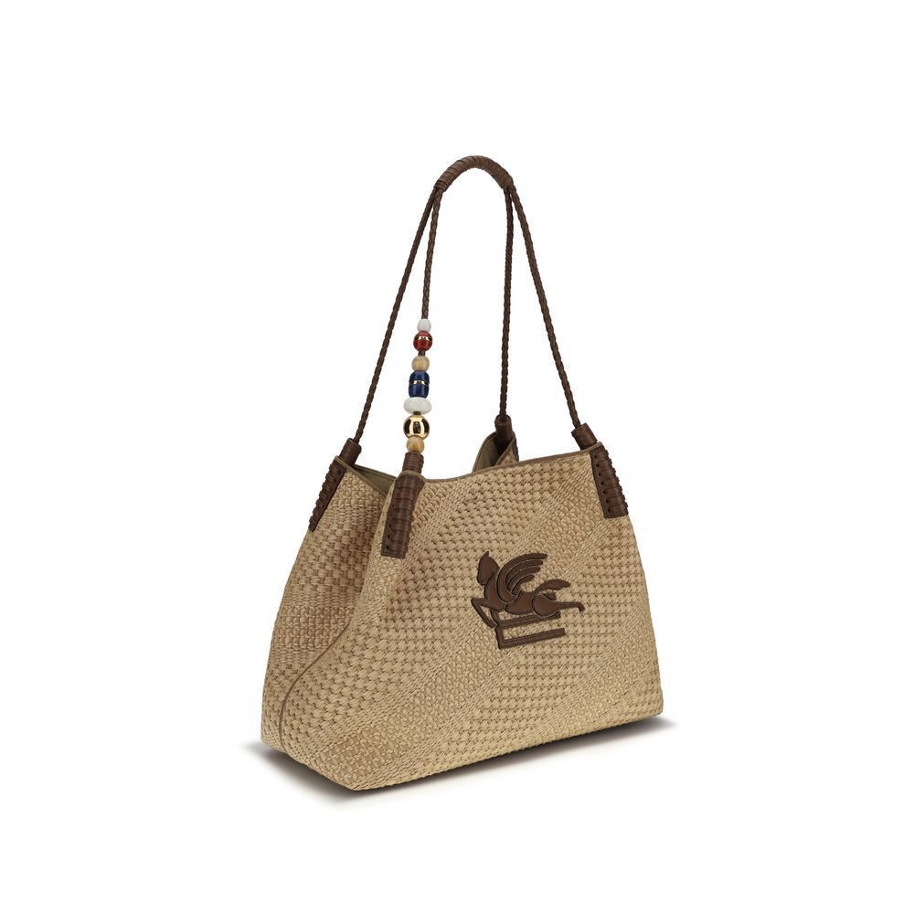 Etro Etro Beige Raffia Shoulder Bag Size ONE SIZE - 2 Thumbnail