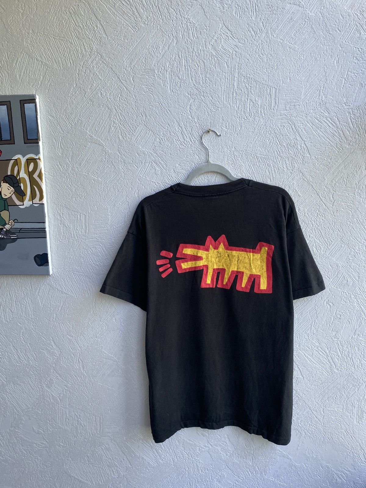 Keith Haring VINTAGE 90 KEITH HAIRING BIGLOGO T-shirt Size US XL / EU 56 / 4 - 8 Thumbnail