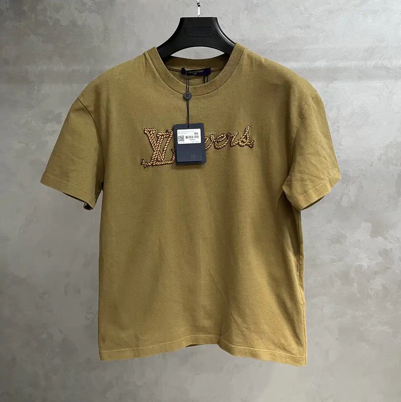 Louis Vuitton Louis Vuitton Brown Cotton Men's T-Shirt 0089 Size US S / EU 44-46 / 1 - 1 Thumbnail