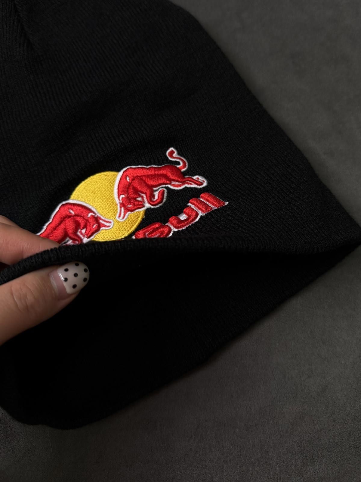 Japanese Brand Deadstock Red Bull Classic Logo No Cuff Knit Beanie Hat Blk Size ONE SIZE - 4 Thumbnail