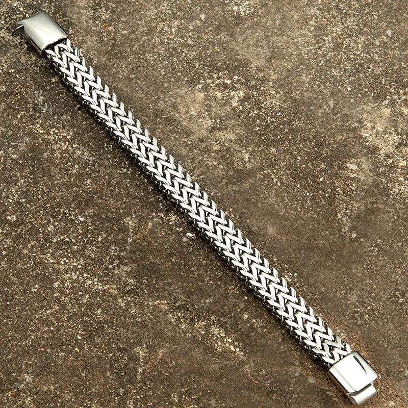 Other Curb Link Chain Bracelet Stainless Steel Punk Gift For Him Size ONE SIZE - 7 Thumbnail