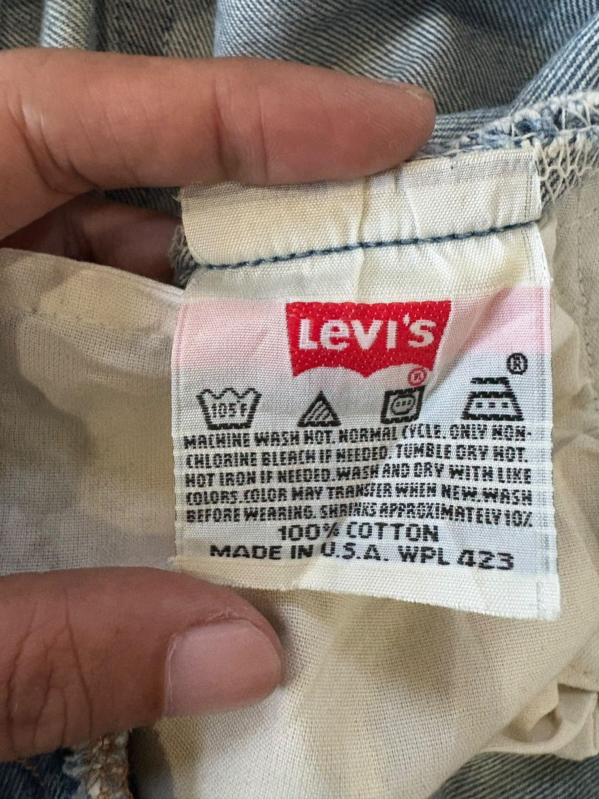 Levi's Vintage 90s Levis 501 Mud Wash Distressed Loose Jeans Size US 32 / EU 48 - 6 Thumbnail