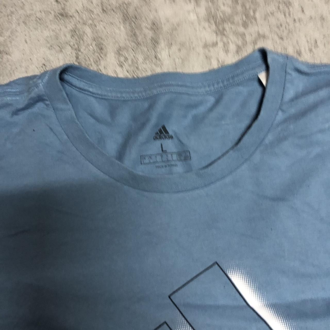 Adidas Blue Adidas crew neck t-shirt Size US L / EU 52-54 / 3 - 3 Thumbnail