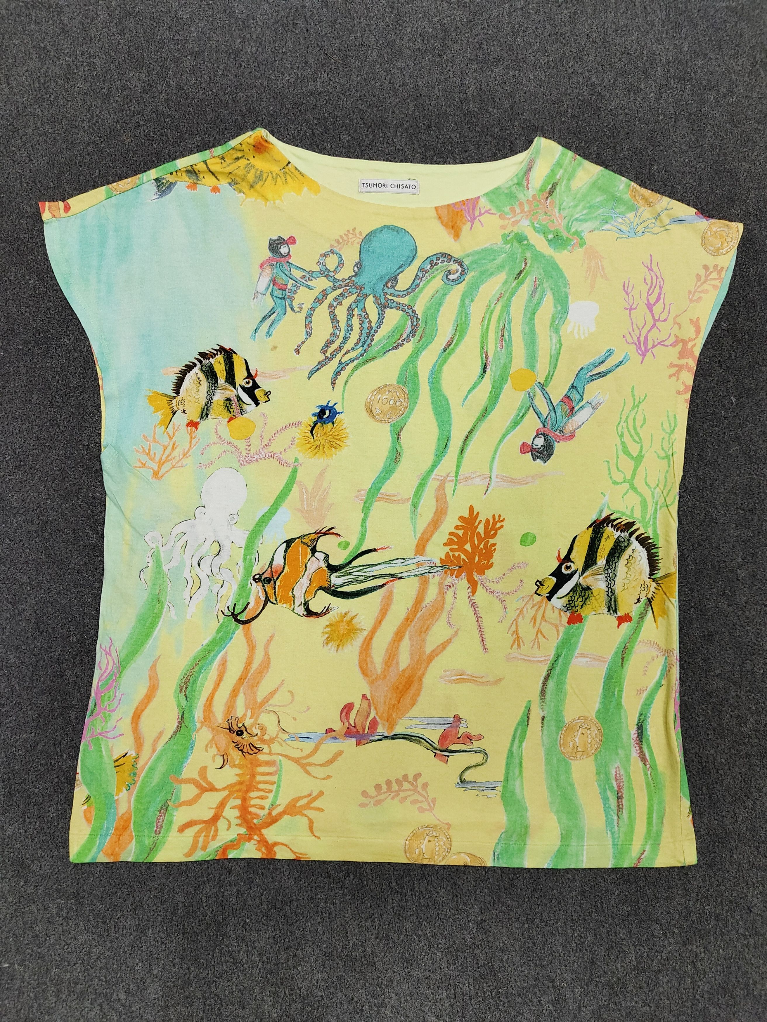Tsumori Chisato Tsumori Chisato-Artwear Whimsical Fantasy Nature Graphic Top Size M / US 6-8 / IT 42-44 - 4 Thumbnail