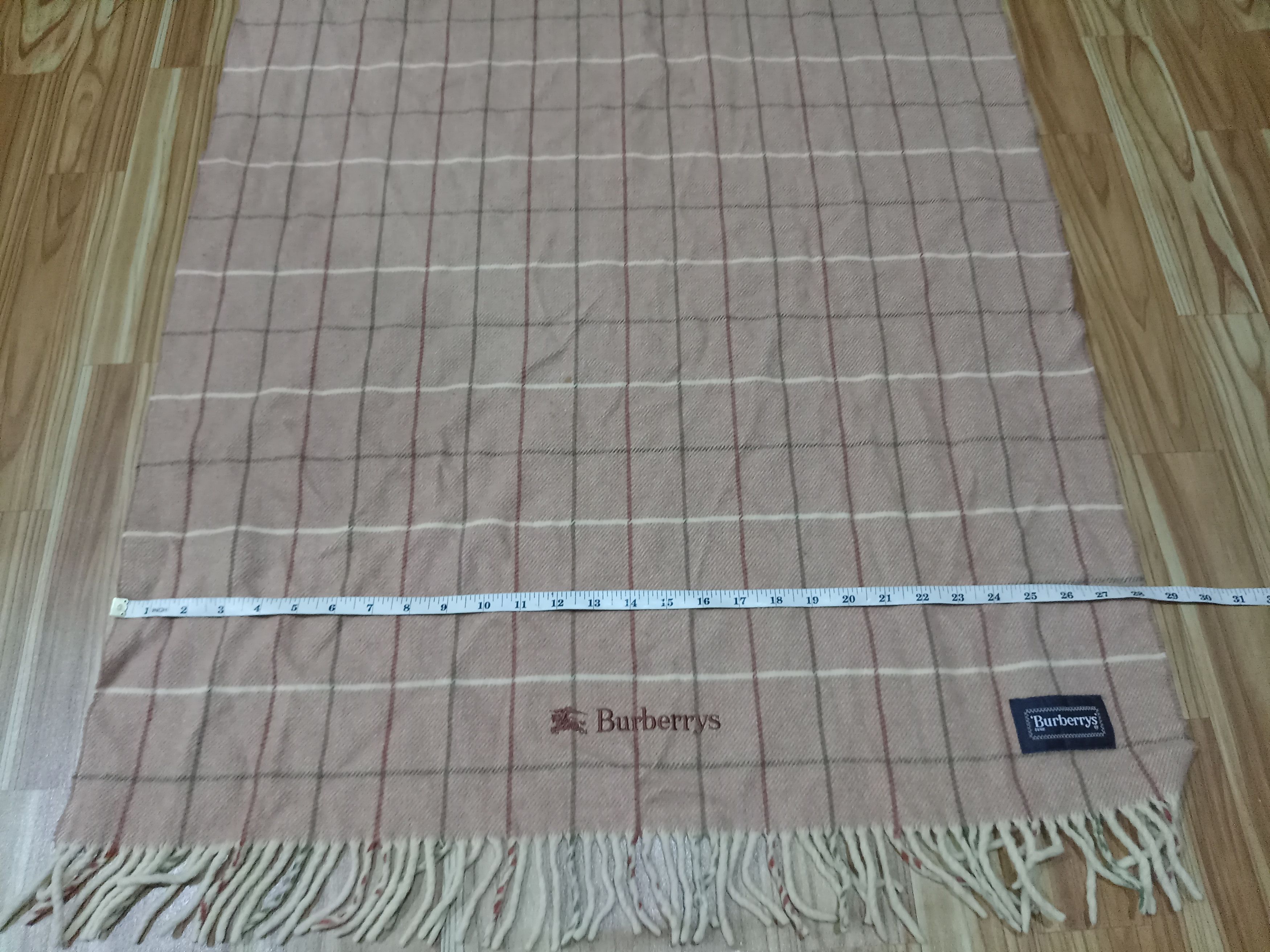 Burberry Vintage burberry Wool Scarf / muffler Size ONE SIZE - 4 Thumbnail