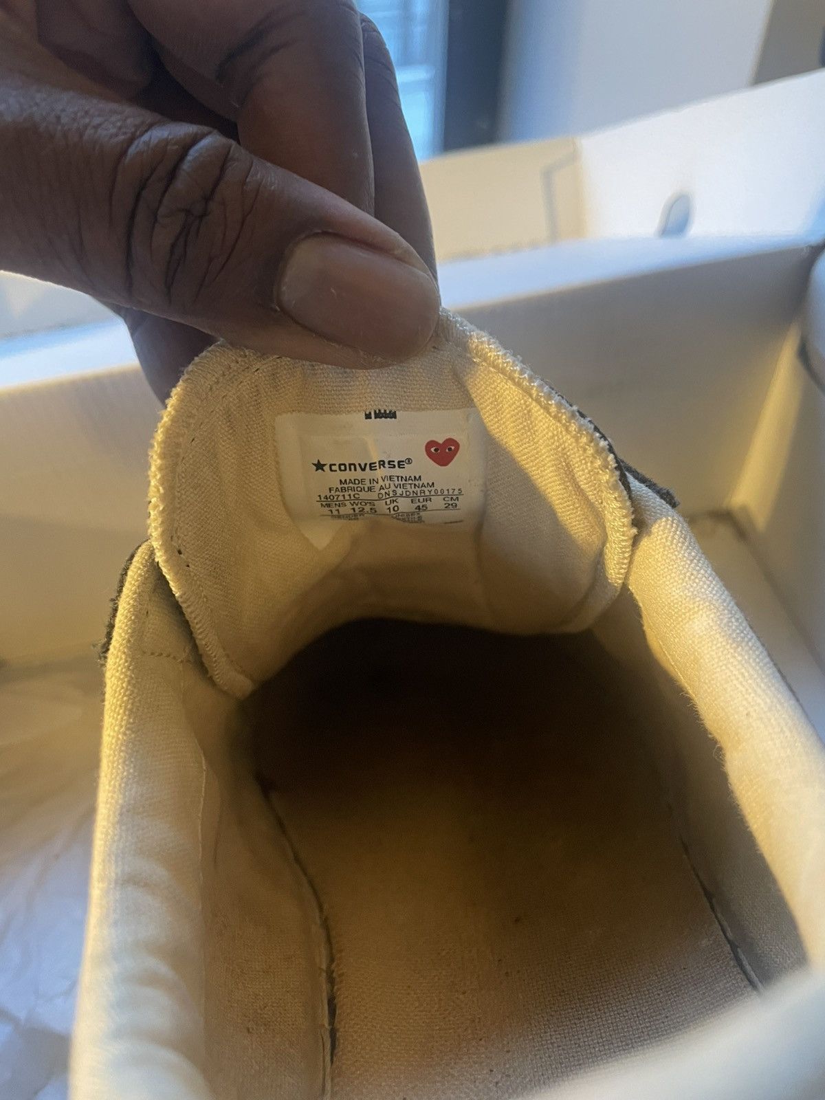 Comme des Garcons PLAY × Converse Vintage CDG Play Heart Converse Size US 11 / EU 44 - 3 Thumbnail