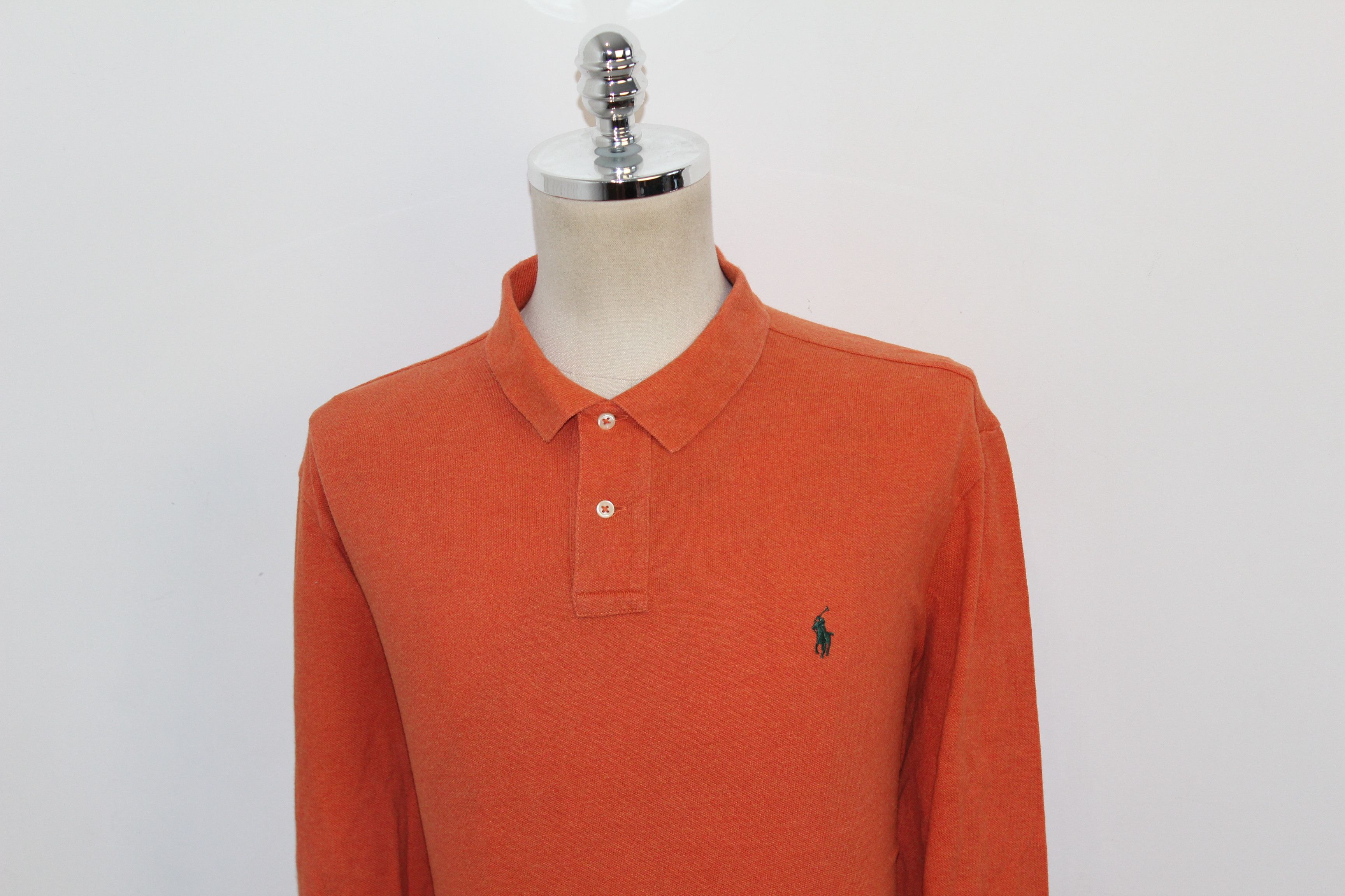 Polo Ralph Lauren RALPH LAUREN Long Sleeve Orange Shirt Top Size 2XL Size US XXL / EU 58 / 5 - 3 Thumbnail