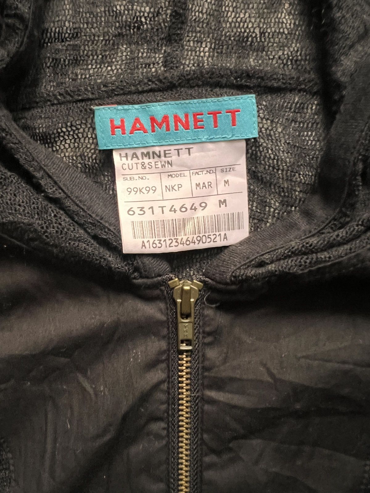 Katharine Hamnett London Katherine Hamnett Sheer Black Hoodie Size US M / EU 48-50 / 2 - 8 Thumbnail