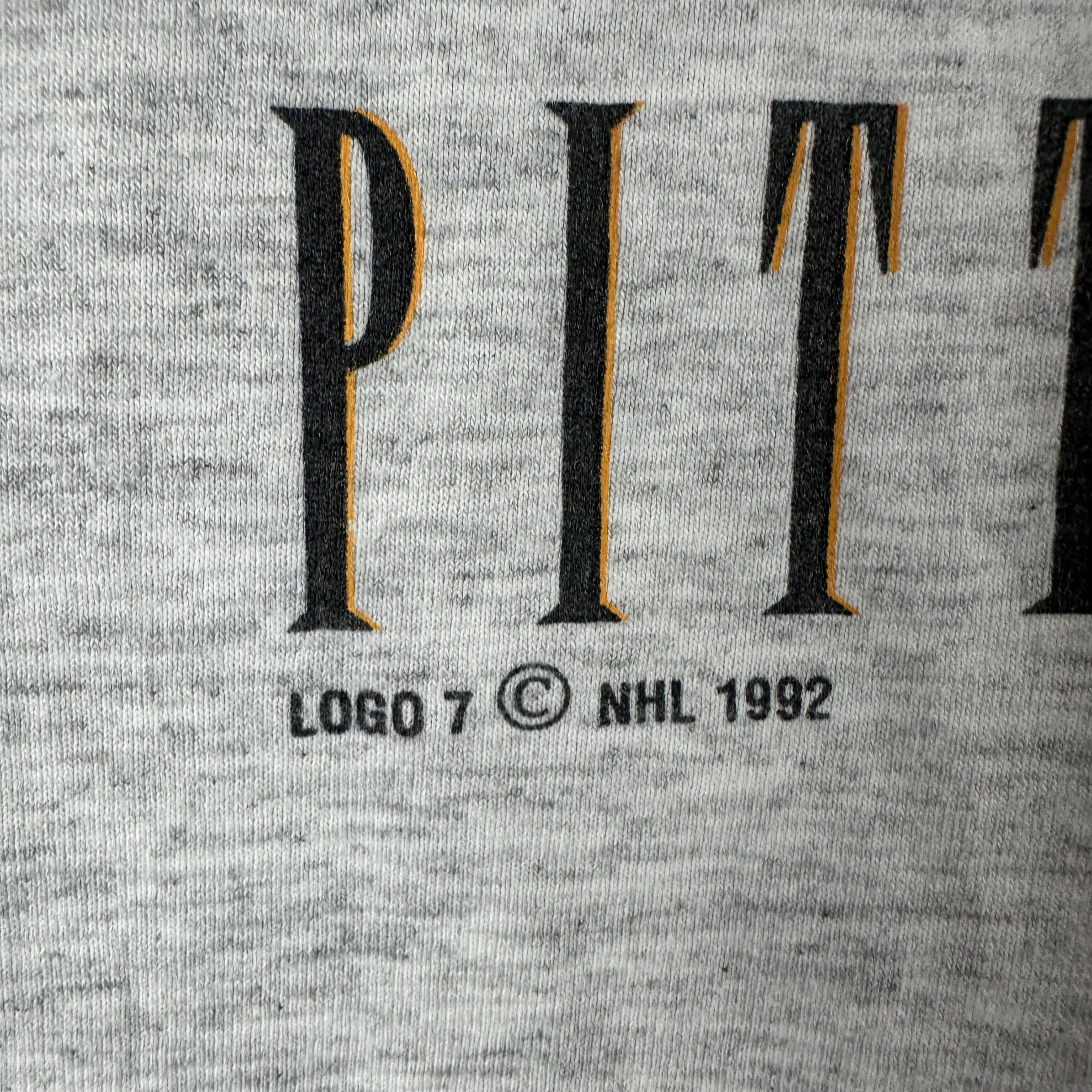 Vintage ​1992 Pittsburgh Pirates Stanley Cup Champions NHL T-shirt Size US L / EU 52-54 / 3 - 3 Thumbnail