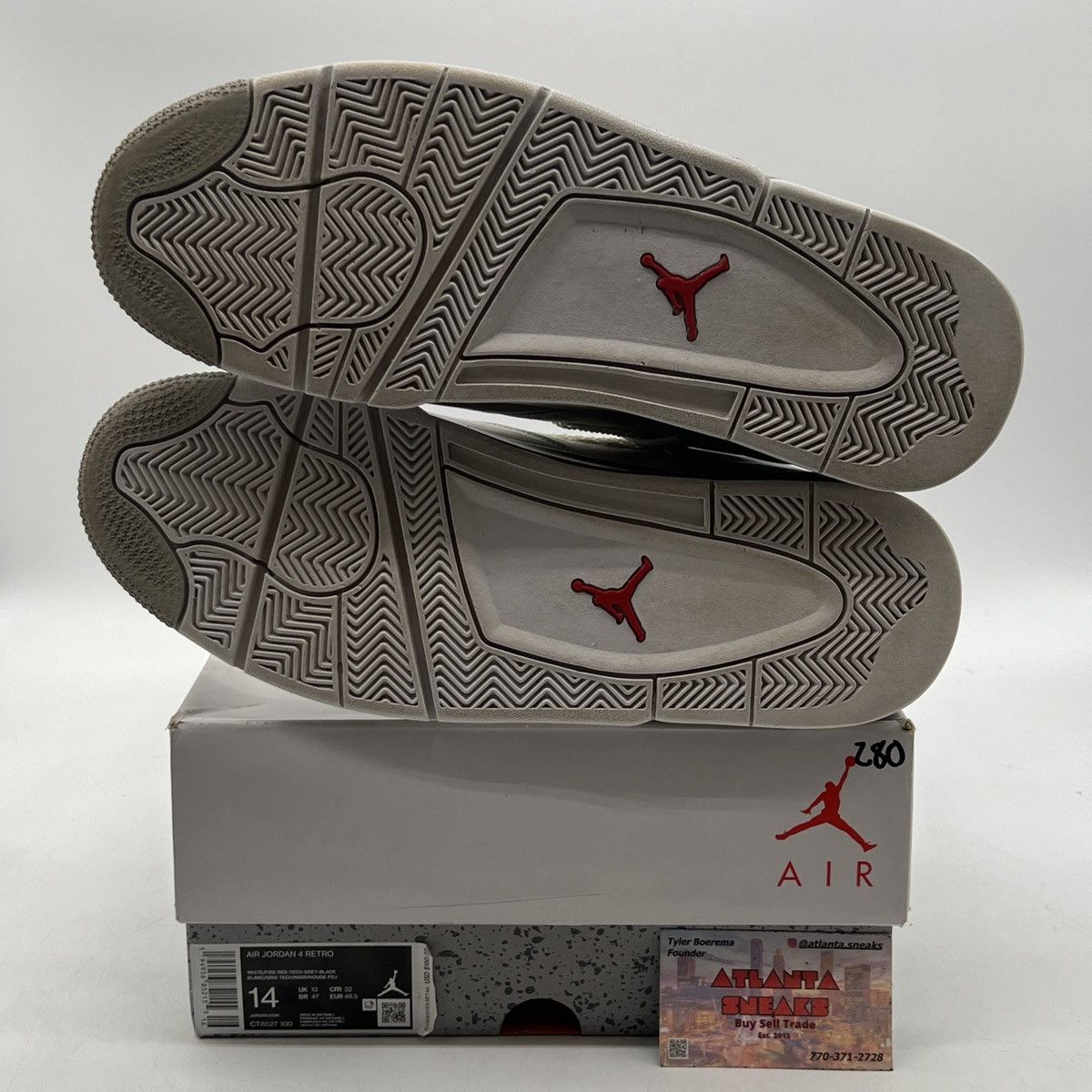 Jordan Brand Air Jordan 4 white Oreo Size US 14 / EU 47 - 8 Thumbnail