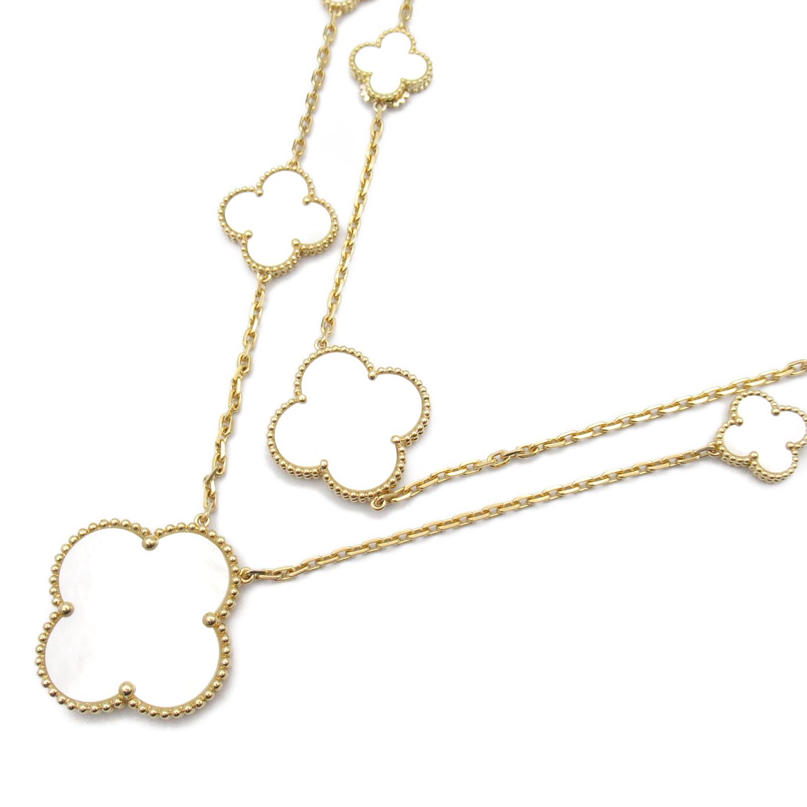 Van Cleef & Arpels Van Cleef Arpels Magic Alhambra 11 Motifs Mother Of Pearl Necklace K18 (Yellow Gold) White Size ONE SIZE - 1 Thumbnail