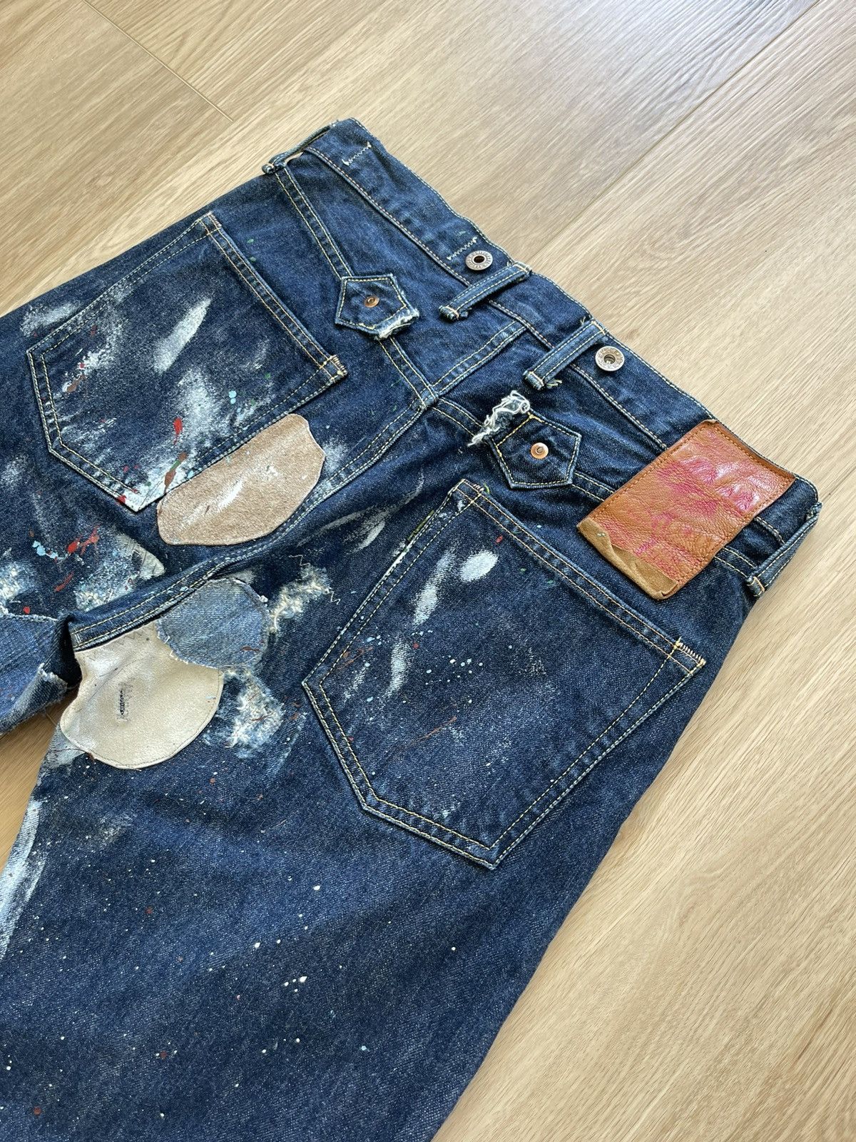 Kapital KAPITAL Vintage Sashiko Boro Patchwork Denim Jeans Size US 33 - 3 Thumbnail