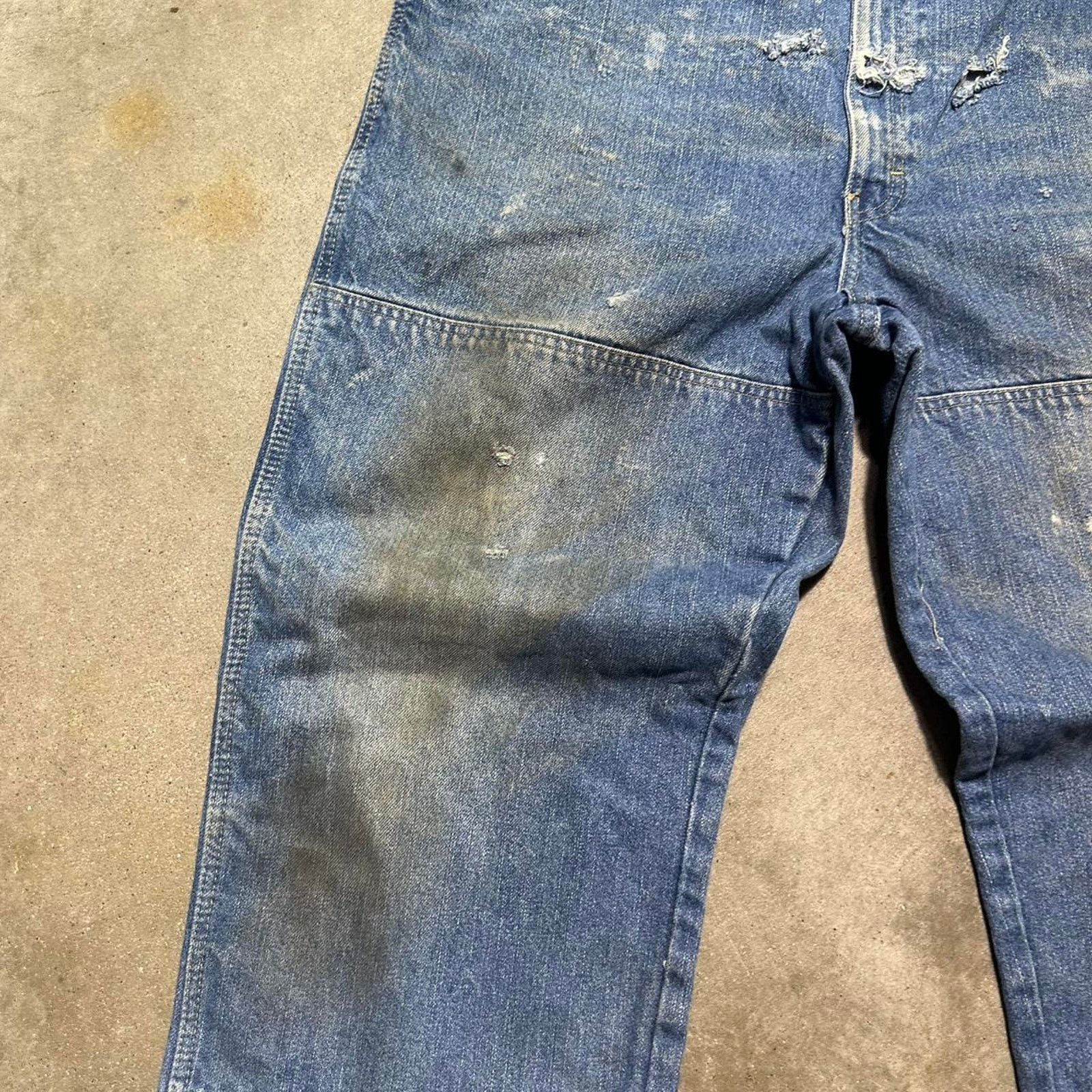 Dickies Vintage Y2K Distressed Dickies Double Knees Carpenter Jeans Size US 38 / EU 54 - 4 Thumbnail