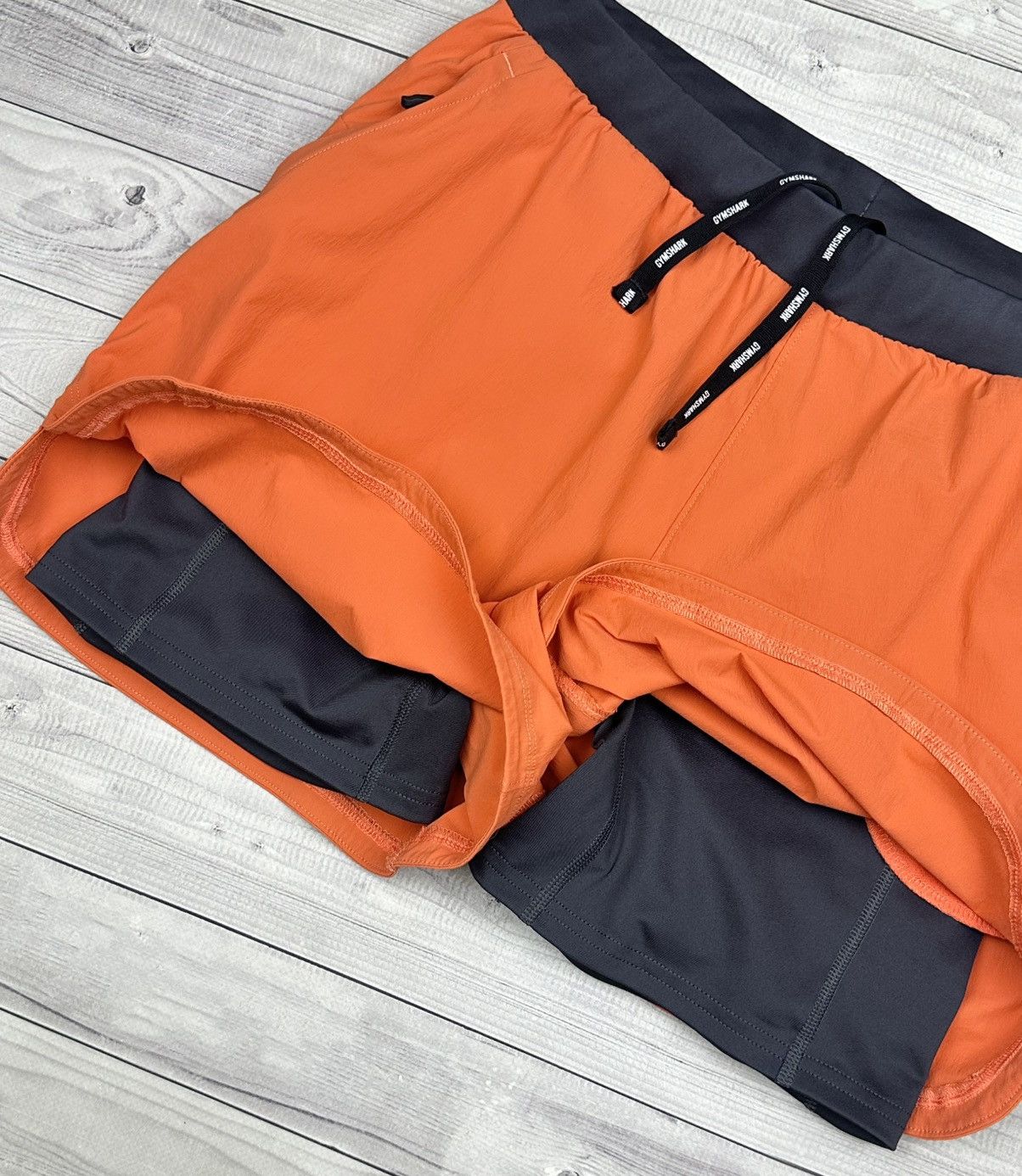 Gymshark Gymshark Speed Evolve 2 IN 1 Shorts Orange Men's Size S Size US 30 / EU 46 - 3 Thumbnail