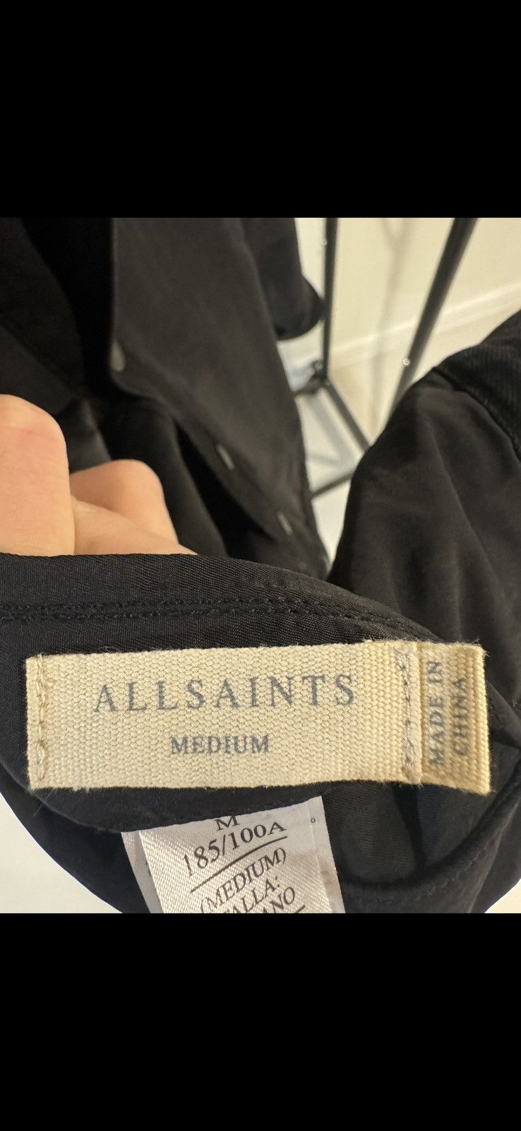 Allsaints Allsaints reversible Jean/nylon jacket Size US M / EU 48-50 / 2 - 8 Thumbnail