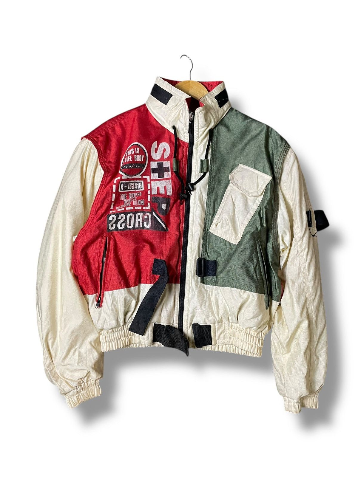 Japanese Brand × Vintage Step Cross x This Is A Life Buoy Ski Jacket (116) Size US L / EU 52-54 / 3 - 1 Thumbnail
