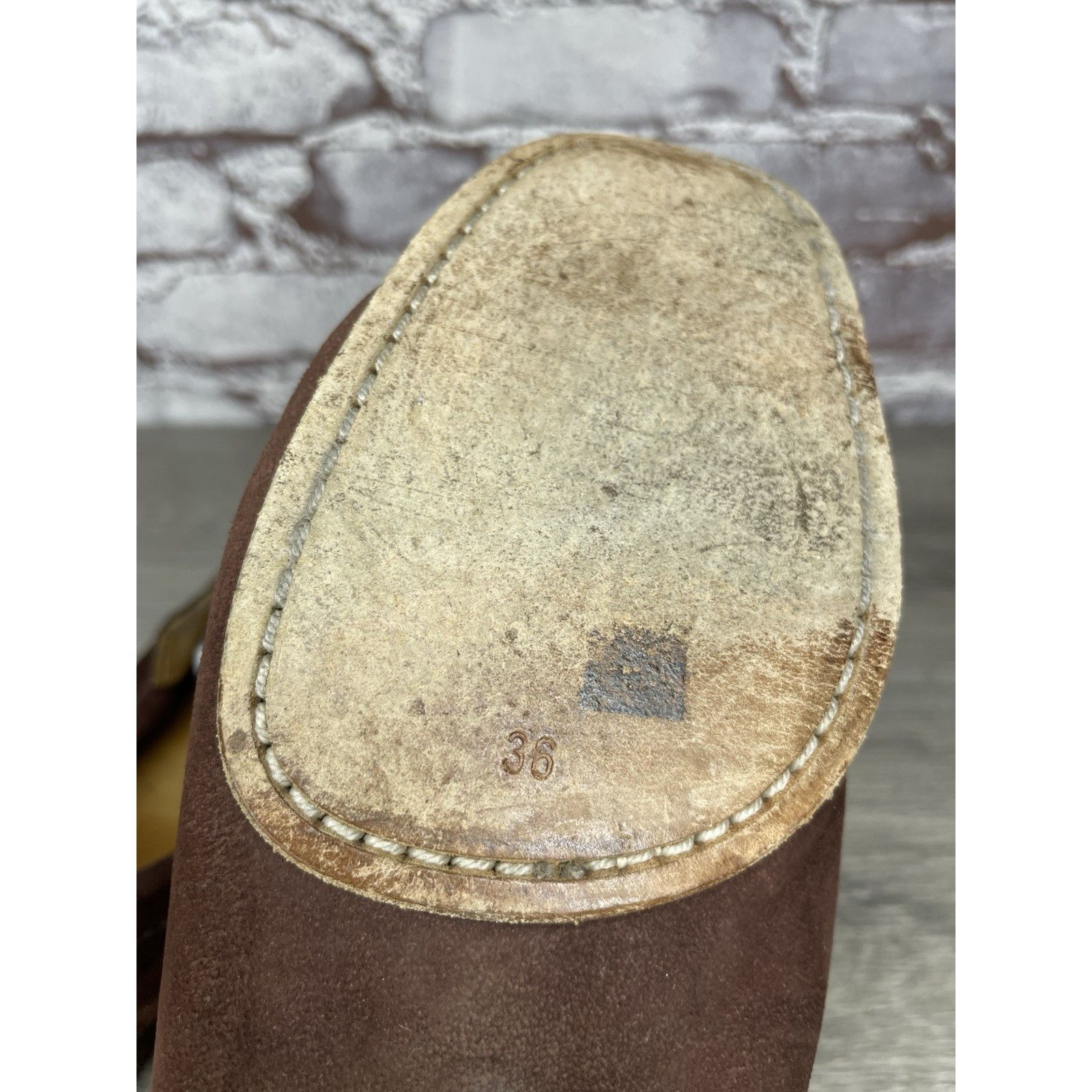 Giorgio Armani Giorgio Armani Brown Suede Loafers Leather Sole Driving Shoe Size US 6 / IT 36 - 8 Thumbnail