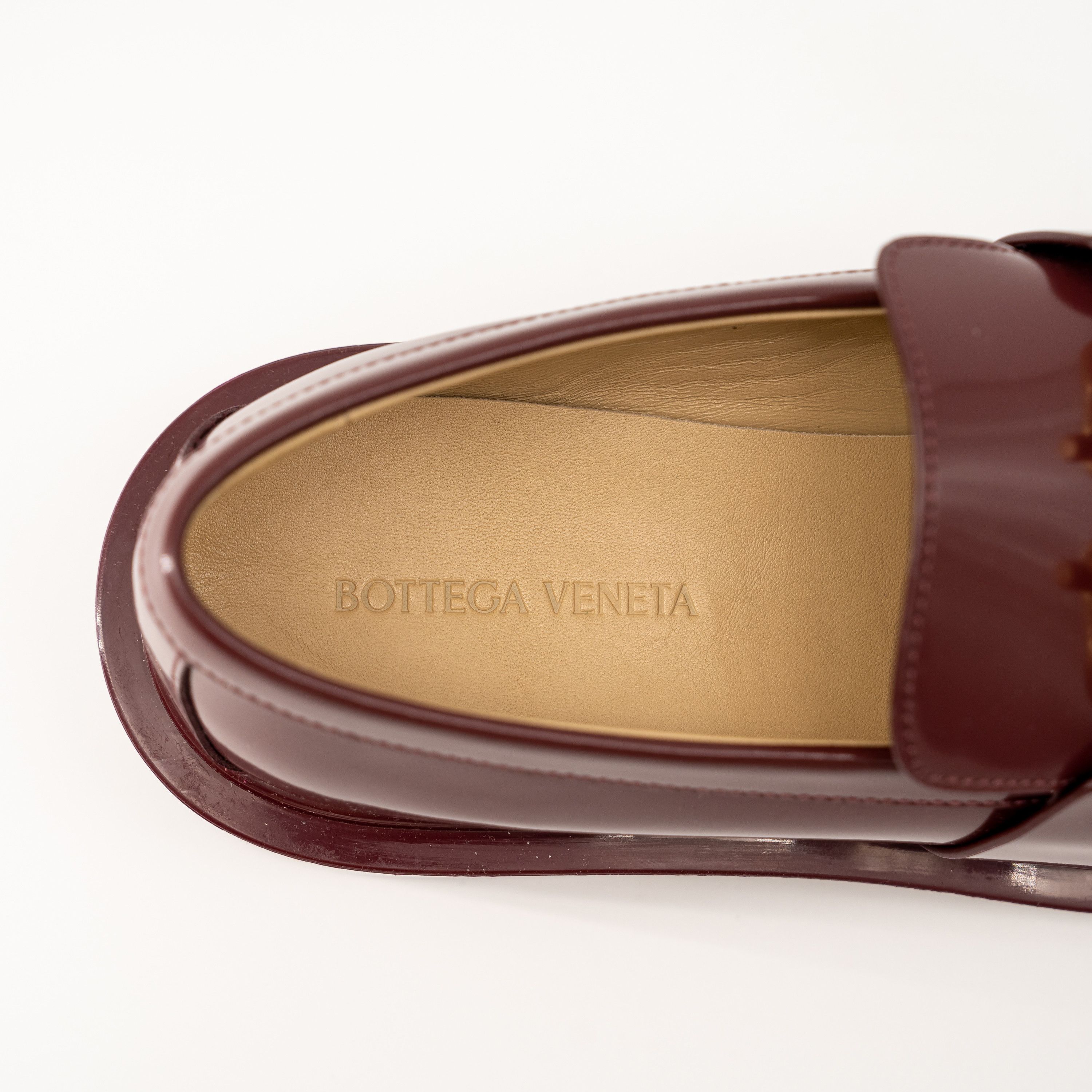 Bottega Veneta 40 10 us Bottega Veneta Monsieur Chunky Loafers Burgundy Size US 10 / IT 40 - 10 Thumbnail