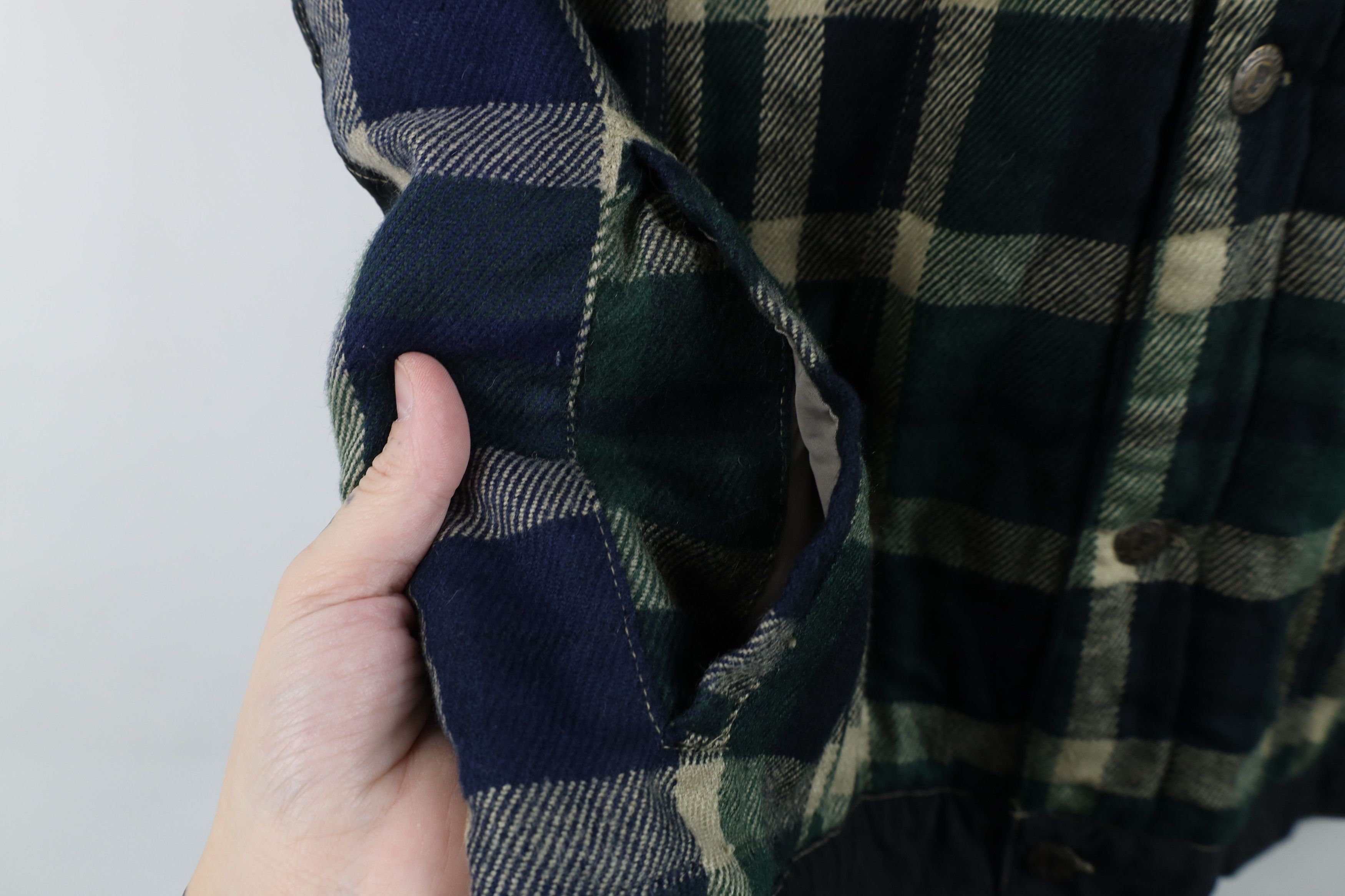 Vintage Vintage 90s Streetwear Flannel Corduroy Collar Vest Jacket Size US XL / EU 56 / 4 - 8 Thumbnail