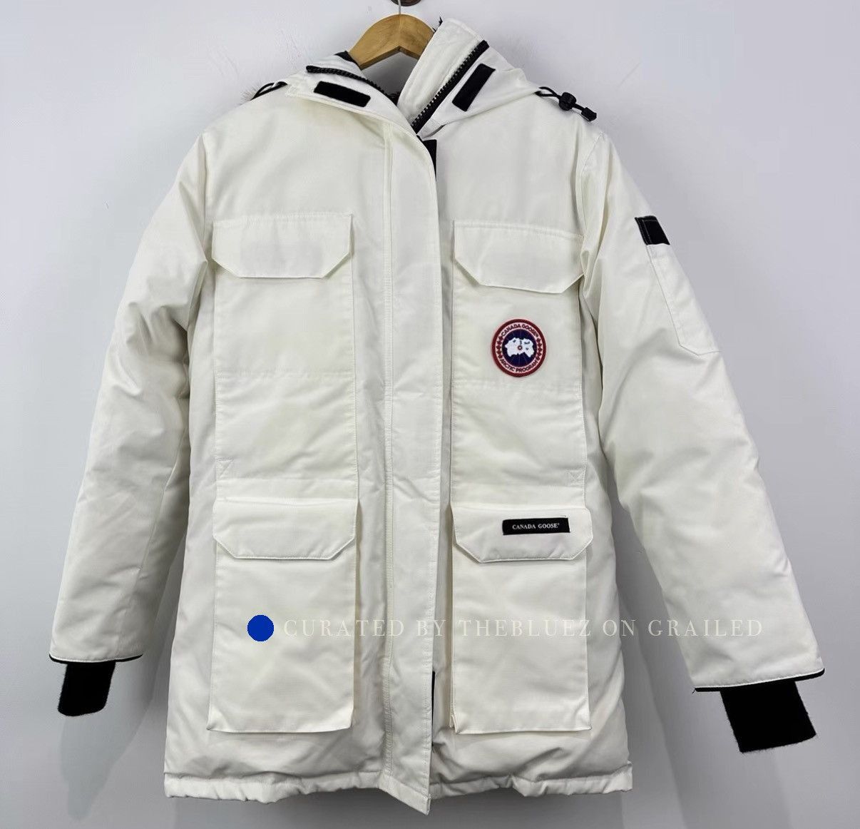 Canada Goose Expedition Hooded Down Jacket - White Size US S / EU 44-46 / 1 - 1 Thumbnail