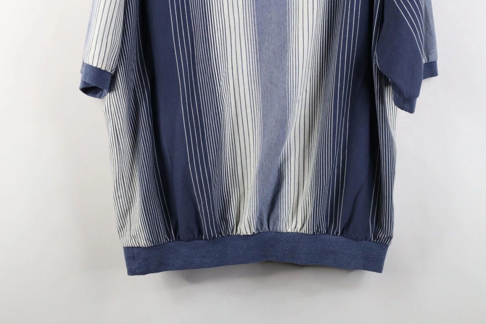 Vintage Vintage 90s Streetwear Striped Knit Pullover Polo Shirt Size US XL / EU 56 / 4 - 11 Thumbnail