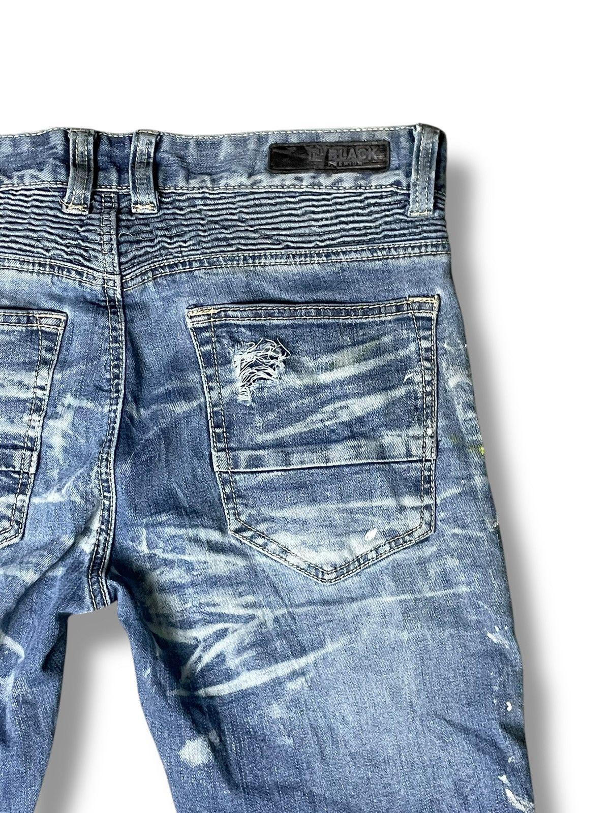 Vintage CJ Black Premium Distressed Ripped Denim Jeans (53) Size US 31 - 10 Thumbnail
