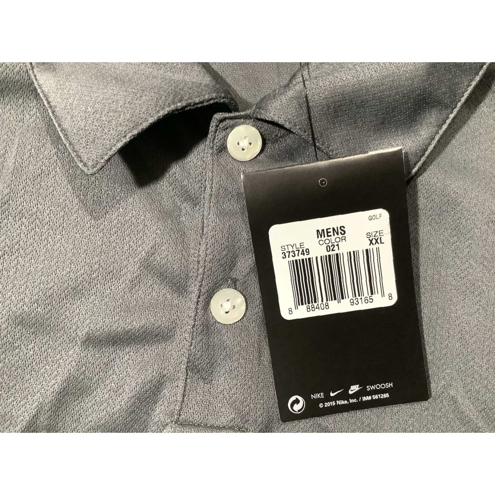 Nike Nike Golf Polo Shirt XXL Dri-Fit Gray Mens Short Sleeve Embroidered Shirt Size US XXL / EU 58 / 5 - 5 Thumbnail