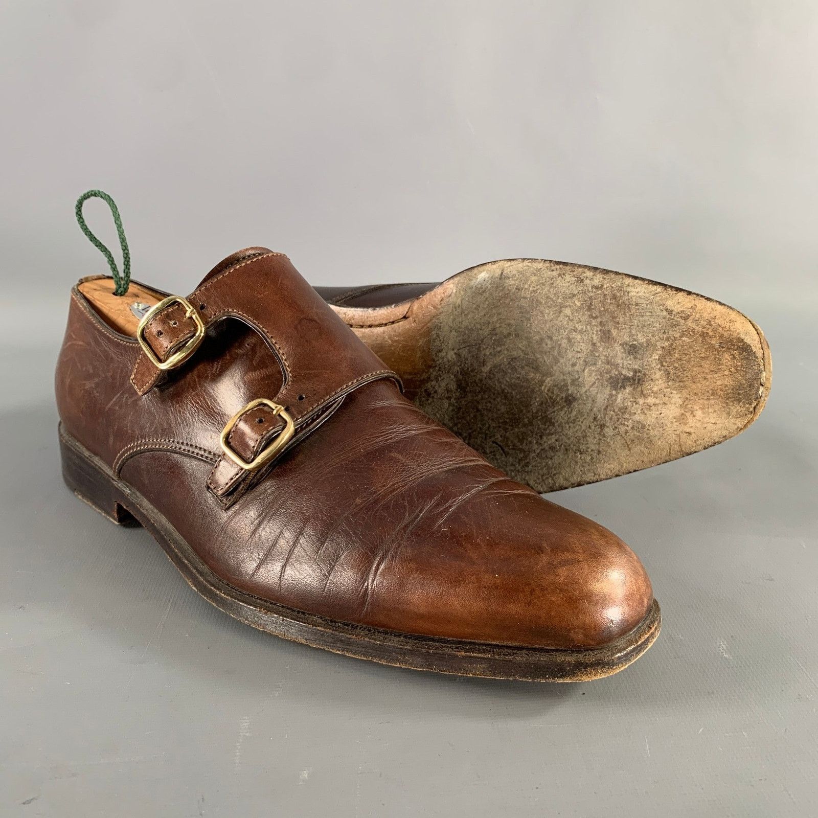 John Lobb JOHN LOBB Size 9 Brown Leather Monk Strap Loafers Size US 9 / EU 42 - 5 Thumbnail
