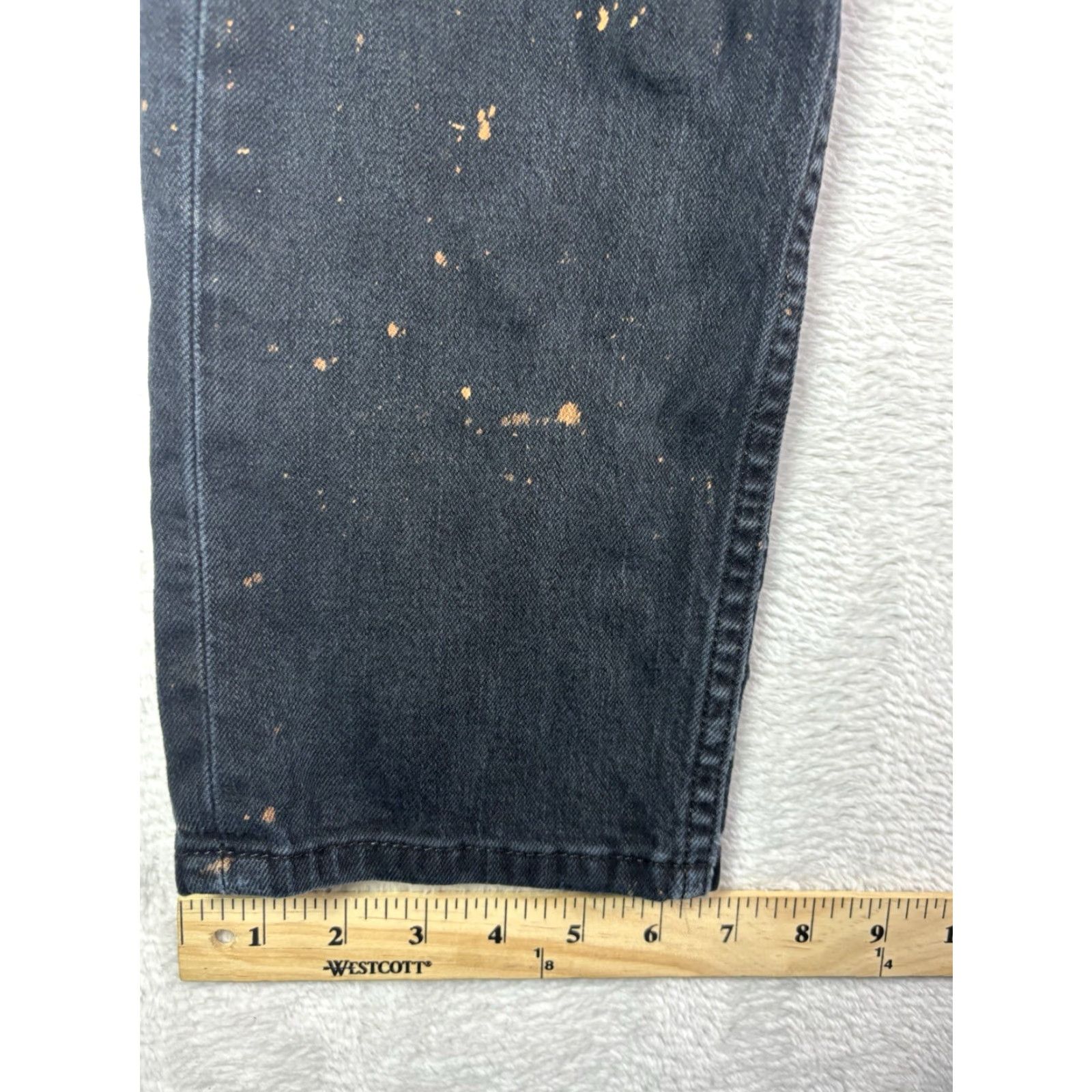 Levi's VINTAGE Levi's 511 Jeans Mens Regular Fit 32x32 Black Denim Distressed Cotton Blend 32in Inseam USA Mexico Levis 500 Series Pants Size 32 Mens Jeans Size US 32 / EU 48 - 5 Thumbnail