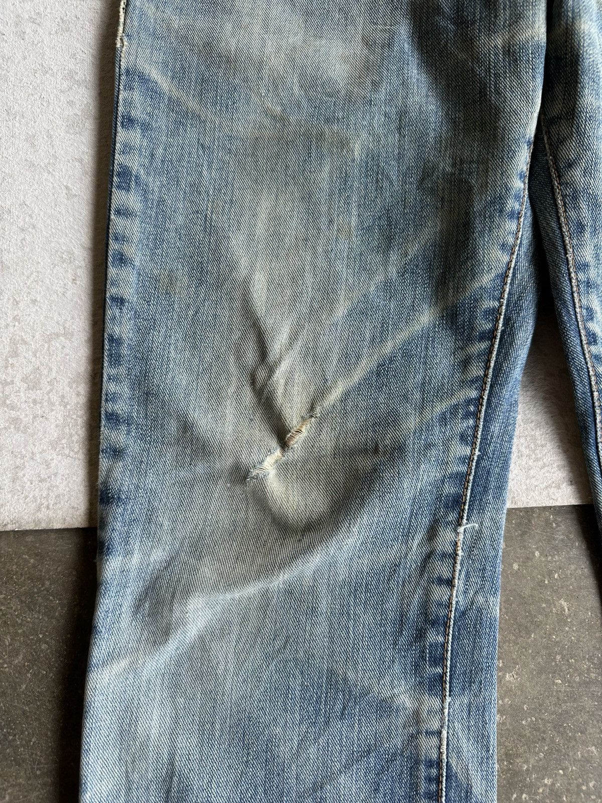 Edwin Vintage EDWIN Japan Rusty Distressed Denim Pants Size US 31 - 6 Thumbnail