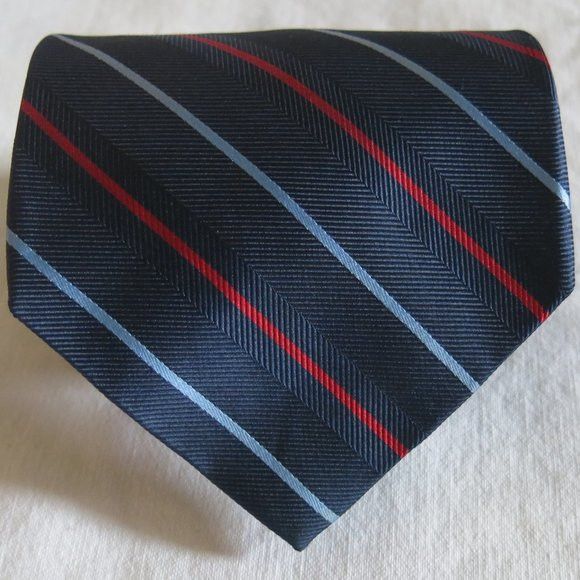 Tommy Hilfiger Tommy Hilfiger Multicolor Stripe Silk Neck Tie Size ONE SIZE - 2 Thumbnail