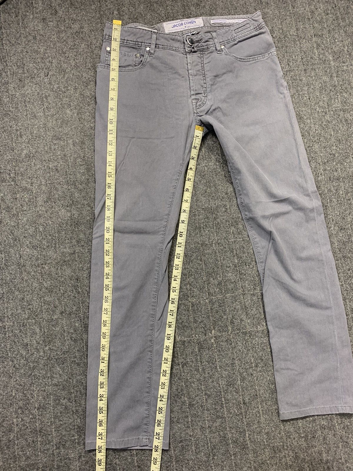 Jacob Cohen Jacob Cohen Italy Handmade Luxury Grey Jeans Straight Cut Size US 30 / EU 46 - 17 Thumbnail